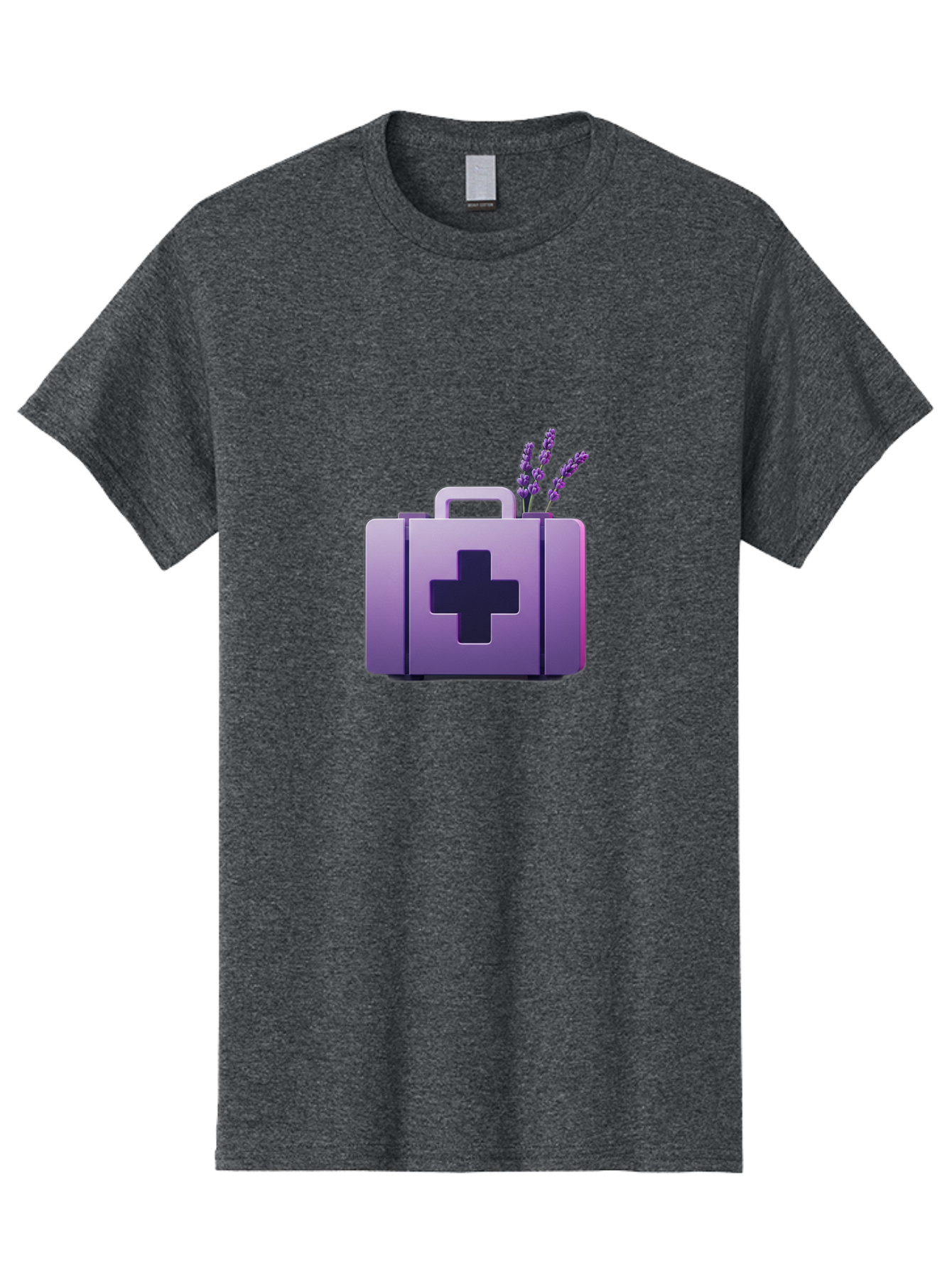 First-Aid-Kit-4 Men'S Graphic Tee, 100% Cotton, Comfortable Casual Summer Wear, Machine Washable, First Aid Kit, Medical Cross, Lavender Flowers, Natural Remedies, Health And Wellness, Alternative Medicine, Calming Effects, Herbal Therapy Baa678