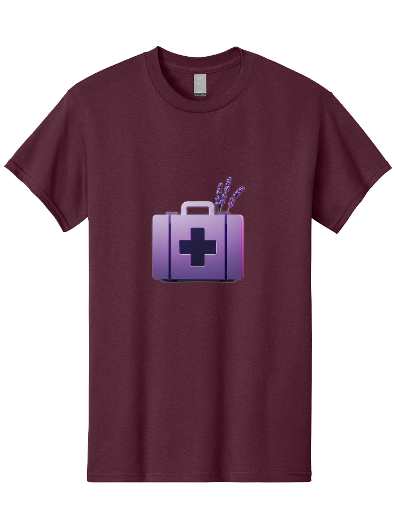 First-Aid-Kit-4 Men'S Graphic Tee, 100% Cotton, Comfortable Casual Summer Wear, Machine Washable, First Aid Kit, Medical Cross, Lavender Flowers, Natural Remedies, Health And Wellness, Alternative Medicine, Calming Effects, Herbal Therapy Baa678