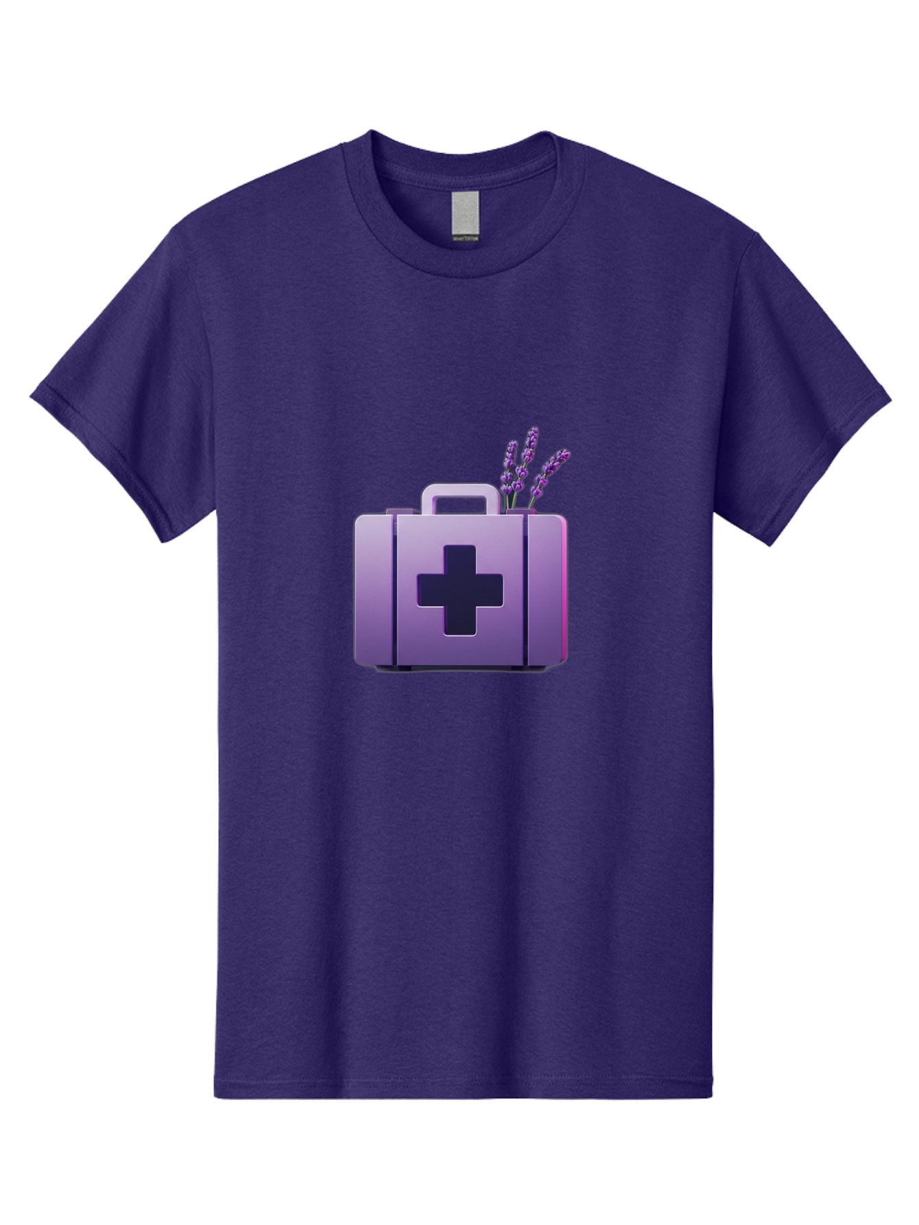 First-Aid-Kit-4 Men'S Graphic Tee, 100% Cotton, Comfortable Casual Summer Wear, Machine Washable, First Aid Kit, Medical Cross, Lavender Flowers, Natural Remedies, Health And Wellness, Alternative Medicine, Calming Effects, Herbal Therapy Baa678