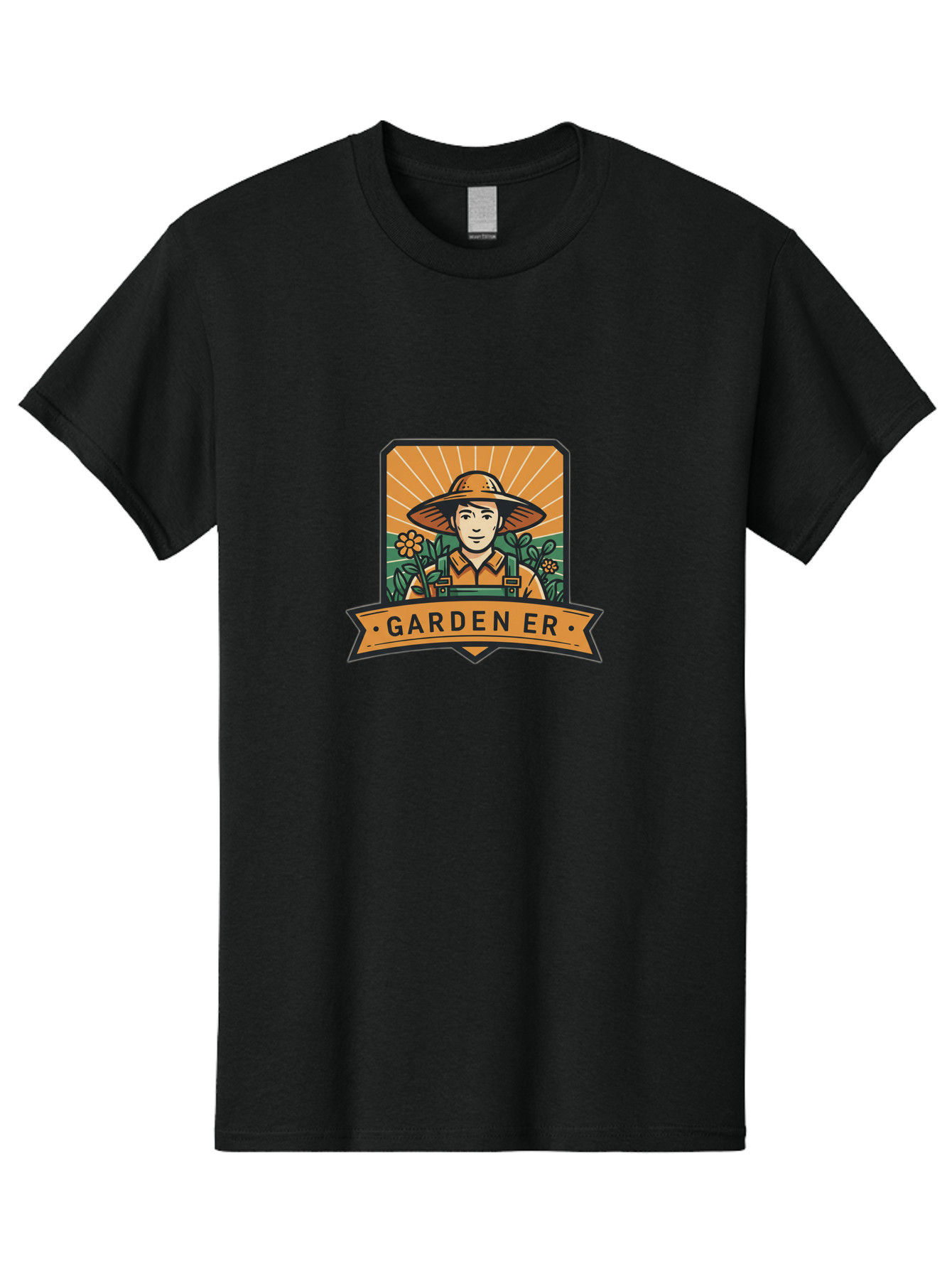 Garden-Er Men'S Graphic Tee, 100% Cotton, Comfortable Casual Summer Wear, Machine Washable, Gardener With Hat, Gardening Tools, Flowers In Bloom, Sun Rising, Gardening Lifestyle, Outdoor Activities, Gardening Logo, Eco-Friendly Gardening Baa709