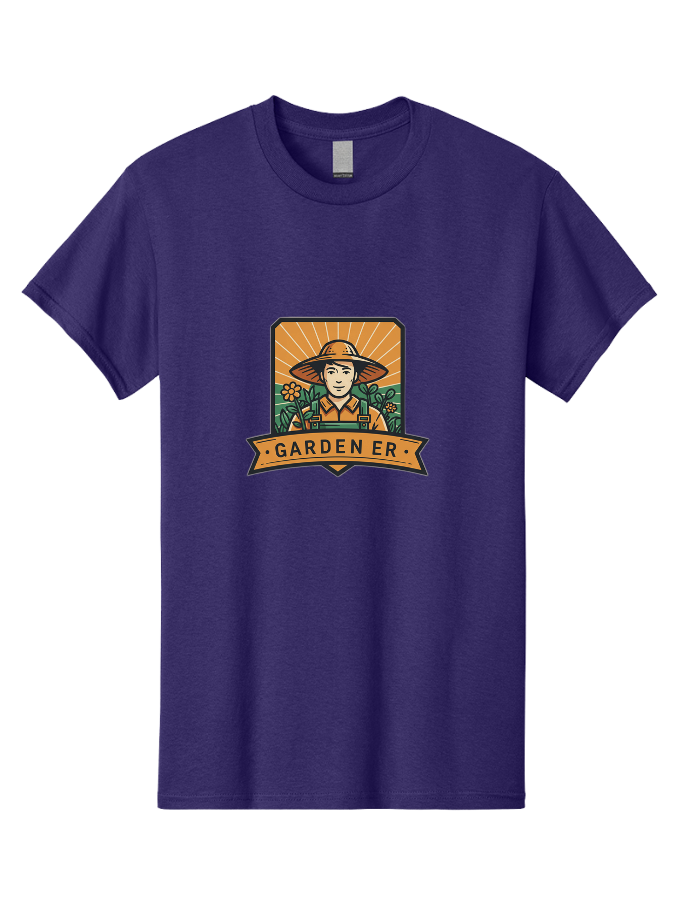 Garden-Er Men'S Graphic Tee, 100% Cotton, Comfortable Casual Summer Wear, Machine Washable, Gardener With Hat, Gardening Tools, Flowers In Bloom, Sun Rising, Gardening Lifestyle, Outdoor Activities, Gardening Logo, Eco-Friendly Gardening Baa709