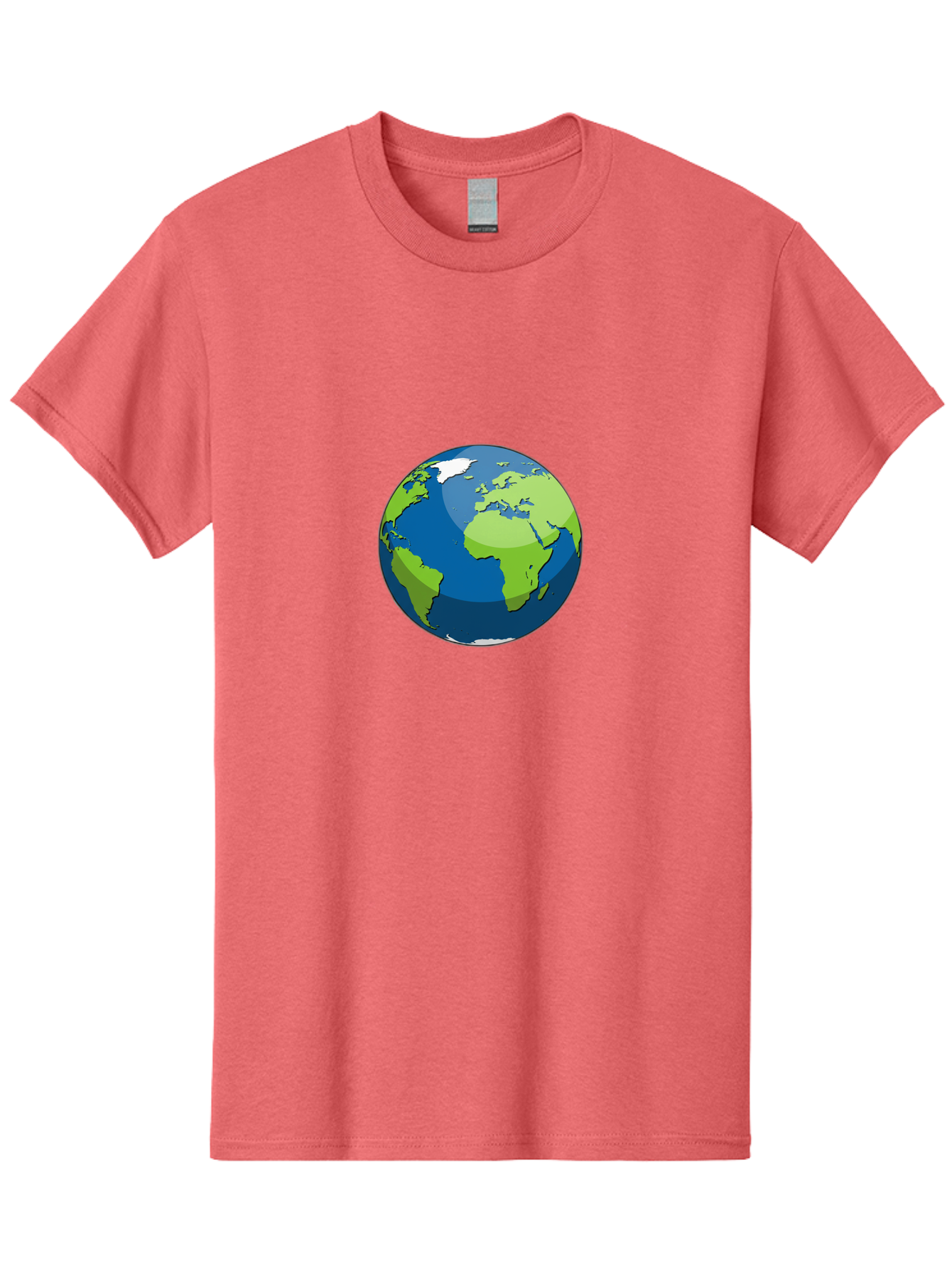 Globe-1 Men'S Graphic Tee, 100% Cotton, Comfortable Casual Summer Wear, Machine Washable, Illustrated Globe, World Map, Global Illustration, 3D Globe, Earth From Space, Cartography, Geography, International, Global Unity, Planet Earth Baa738