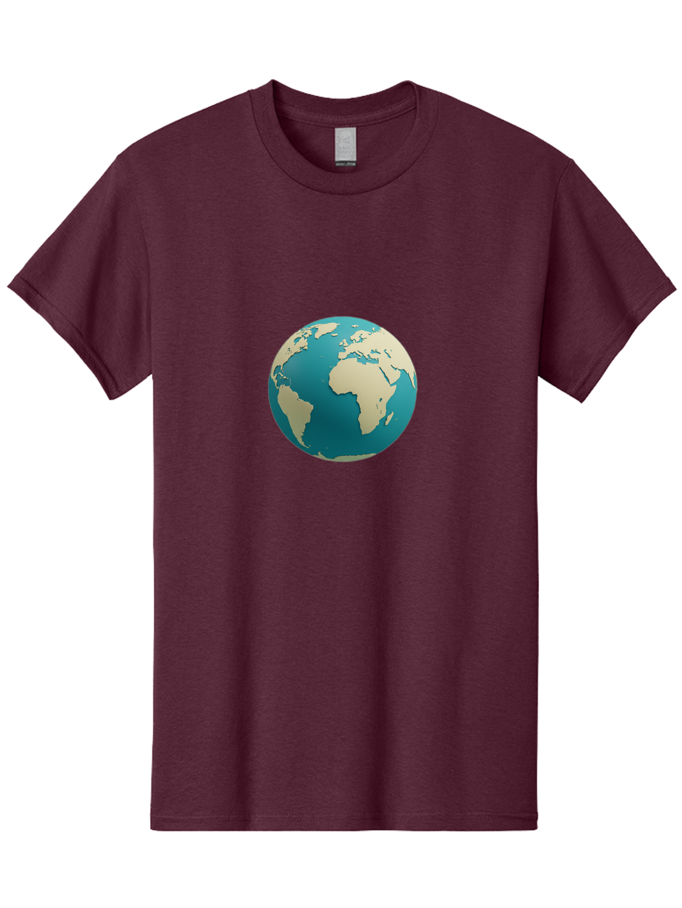Globe-2 Men'S Graphic Tee, 100% Cotton, Comfortable Casual Summer Wear, Machine Washable, Globe, World Map, Earth, Global Perspective, International, 3D Illustration, Africa, South America, Digital Graphics, Global Unity, Worldview, Baa742