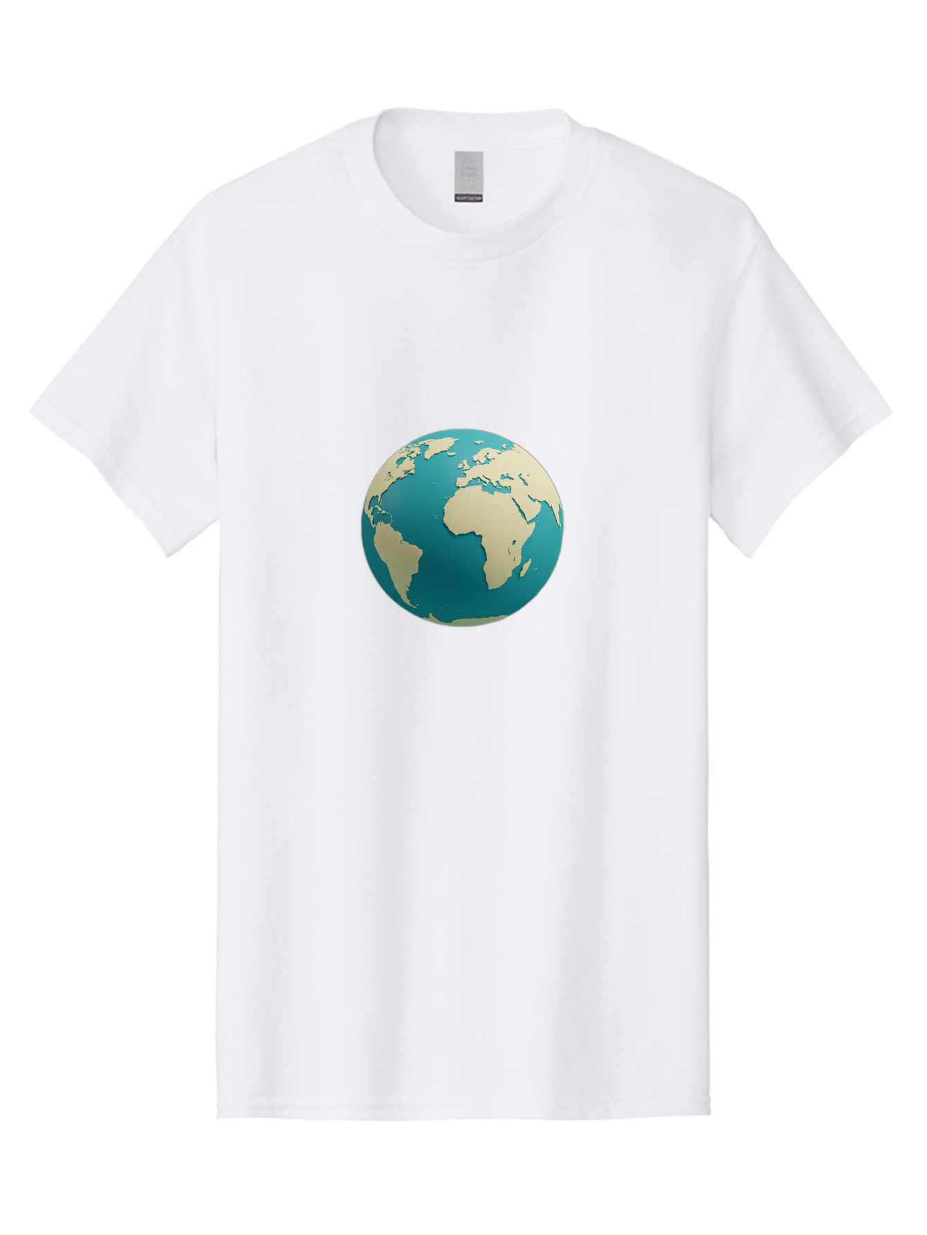 Globe-2 Men'S Graphic Tee, 100% Cotton, Comfortable Casual Summer Wear, Machine Washable, Globe, World Map, Earth, Global Perspective, International, 3D Illustration, Africa, South America, Digital Graphics, Global Unity, Worldview, Baa742