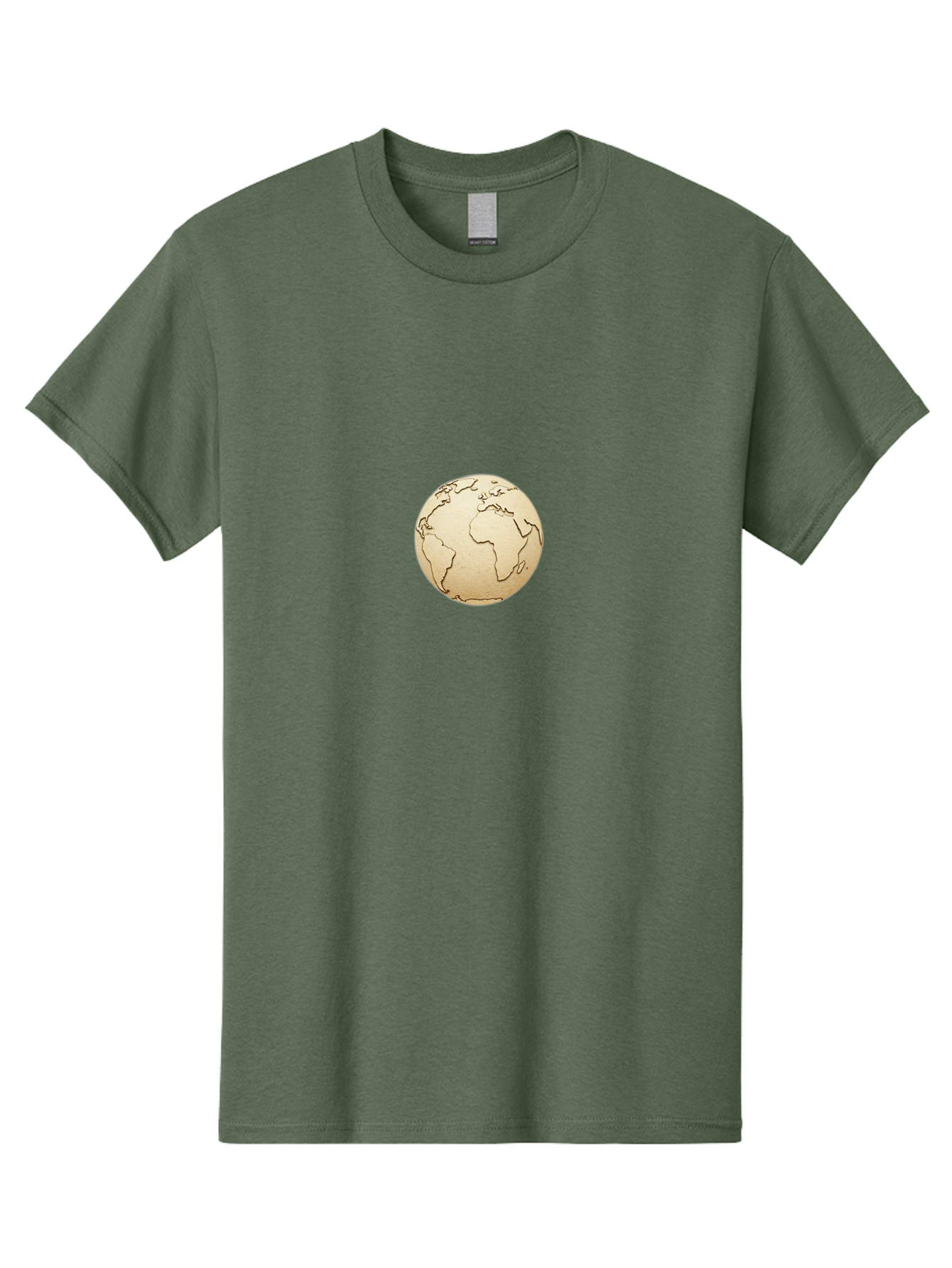 Globe-5 Men'S Graphic Tee, 100% Cotton, Comfortable Casual Summer Wear, Machine Washable, Globe, World Map, Global Illustration, Earth, International Icon, Geographical Representation, Simple Design, Minimalist Globe, Educational Graphic Baa745