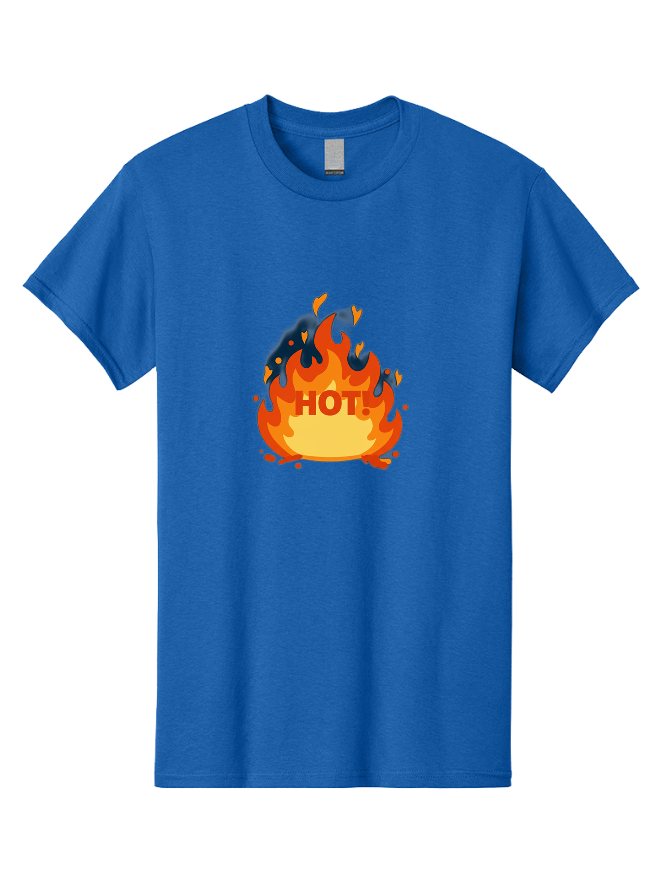 Hot-3 Men'S Graphic Tee, 100% Cotton, Comfortable Casual Summer Wear, Machine Washable, Fire Flames, Hot Graphic, Vibrant Design, Bold Typography, Fiery Elements, Passionate Icon, Trendy Illustration, Energetic Artwork, Baa802