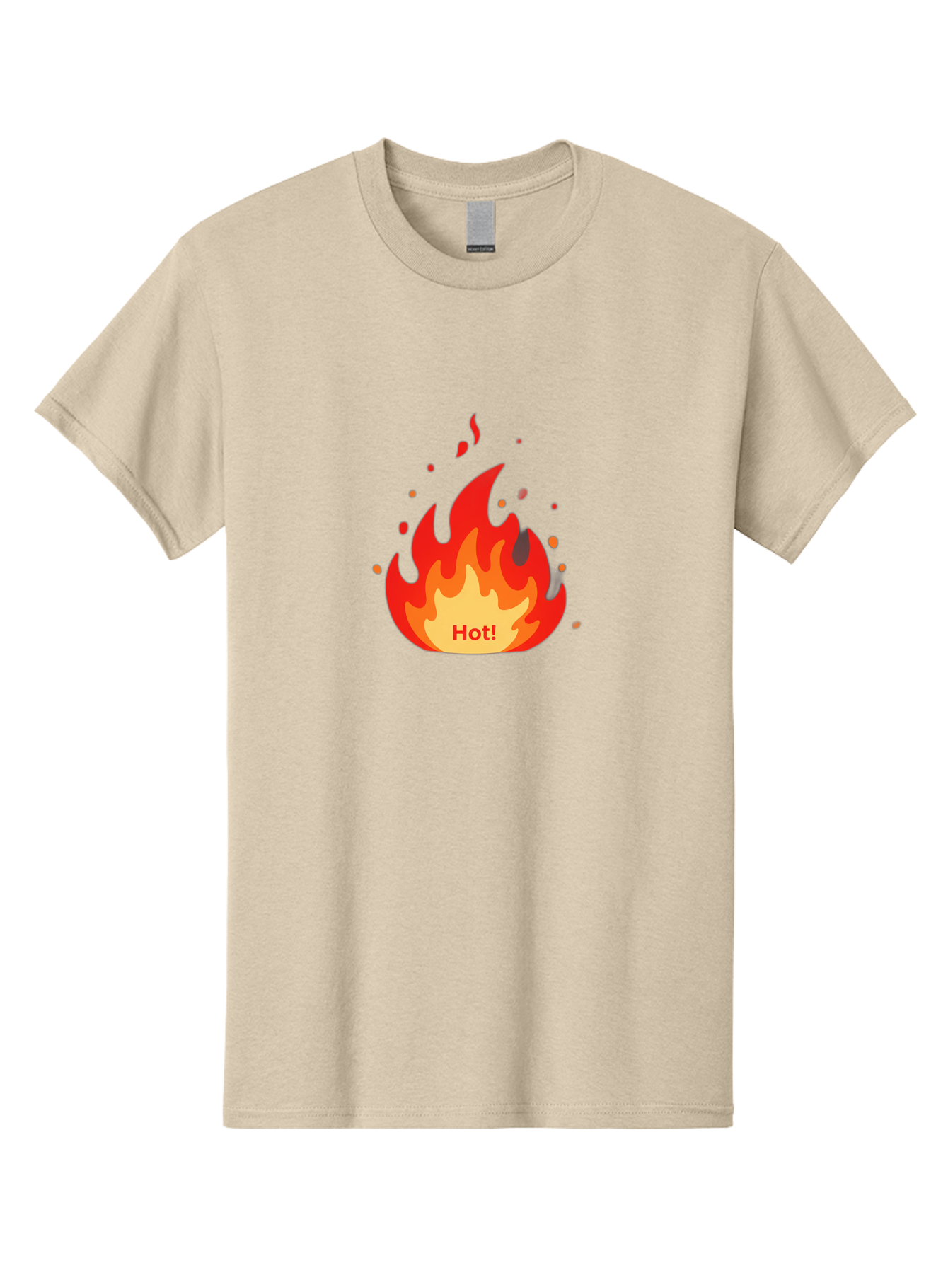 Hot-Flame Men'S Graphic Tee, 100% Cotton, Comfortable Casual Summer Wear, Machine Washable, Fire Icon, Hot Trend, Vibrant Flames, Burning Passion, Red And Orange Hues, Bold Graphics, Modern Design, Trendy Visuals Baa809