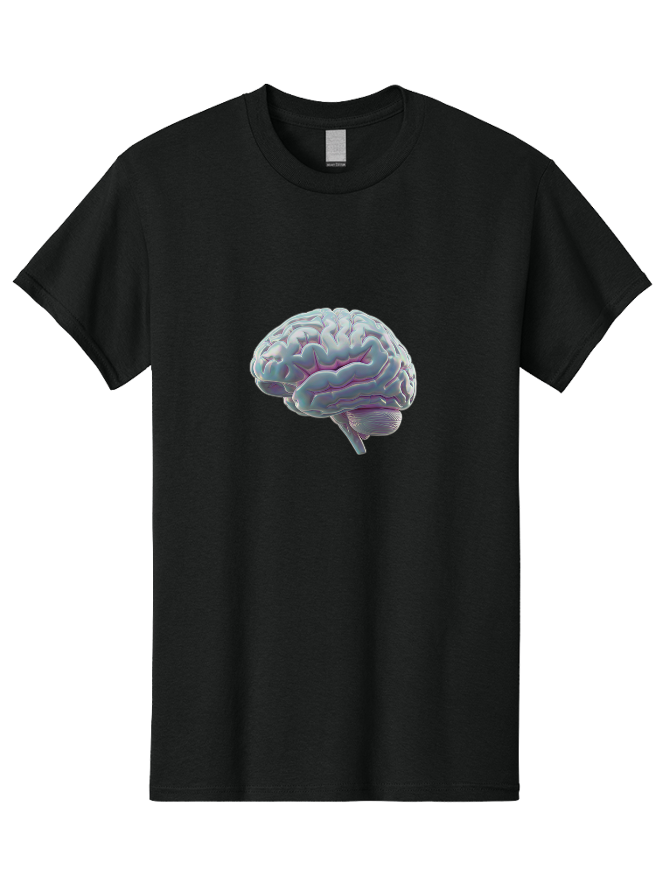 Human-Brain-9 Men'S Graphic Tee, 100% Cotton, Comfortable Casual Summer Wear, Machine Washable, Human Brain, Neuroscience, Cognitive Function, Brain Anatomy, Medical Illustration, 3D Rendering, Detailed Structure, Cerebral Cortex Baa847