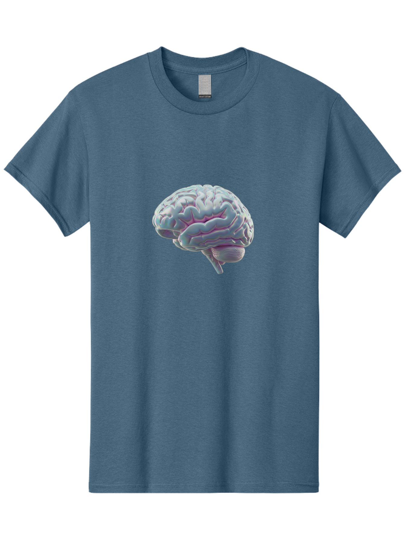 Human-Brain-9 Men'S Graphic Tee, 100% Cotton, Comfortable Casual Summer Wear, Machine Washable, Human Brain, Neuroscience, Cognitive Function, Brain Anatomy, Medical Illustration, 3D Rendering, Detailed Structure, Cerebral Cortex Baa847