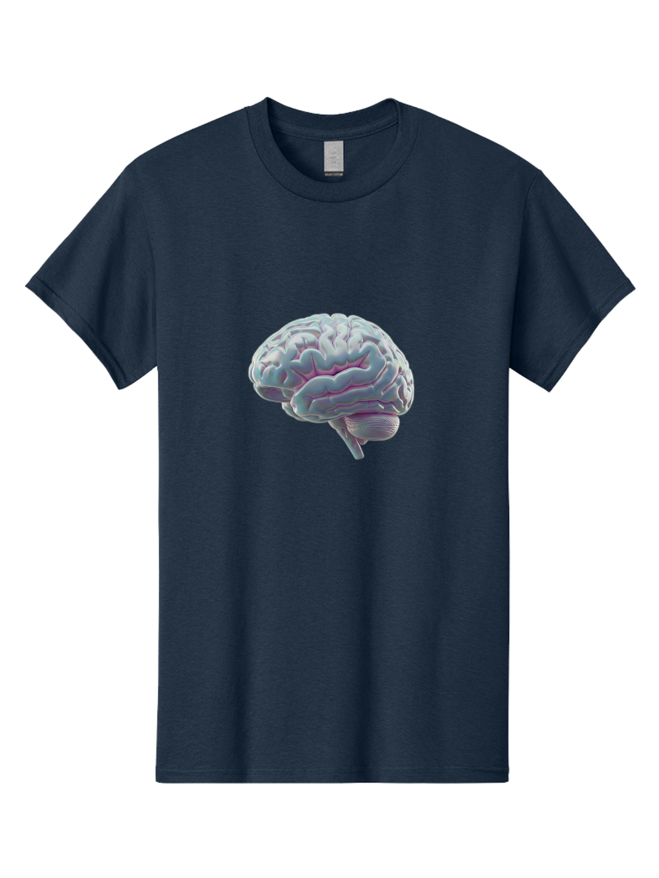 Human-Brain-9 Men'S Graphic Tee, 100% Cotton, Comfortable Casual Summer Wear, Machine Washable, Human Brain, Neuroscience, Cognitive Function, Brain Anatomy, Medical Illustration, 3D Rendering, Detailed Structure, Cerebral Cortex Baa847