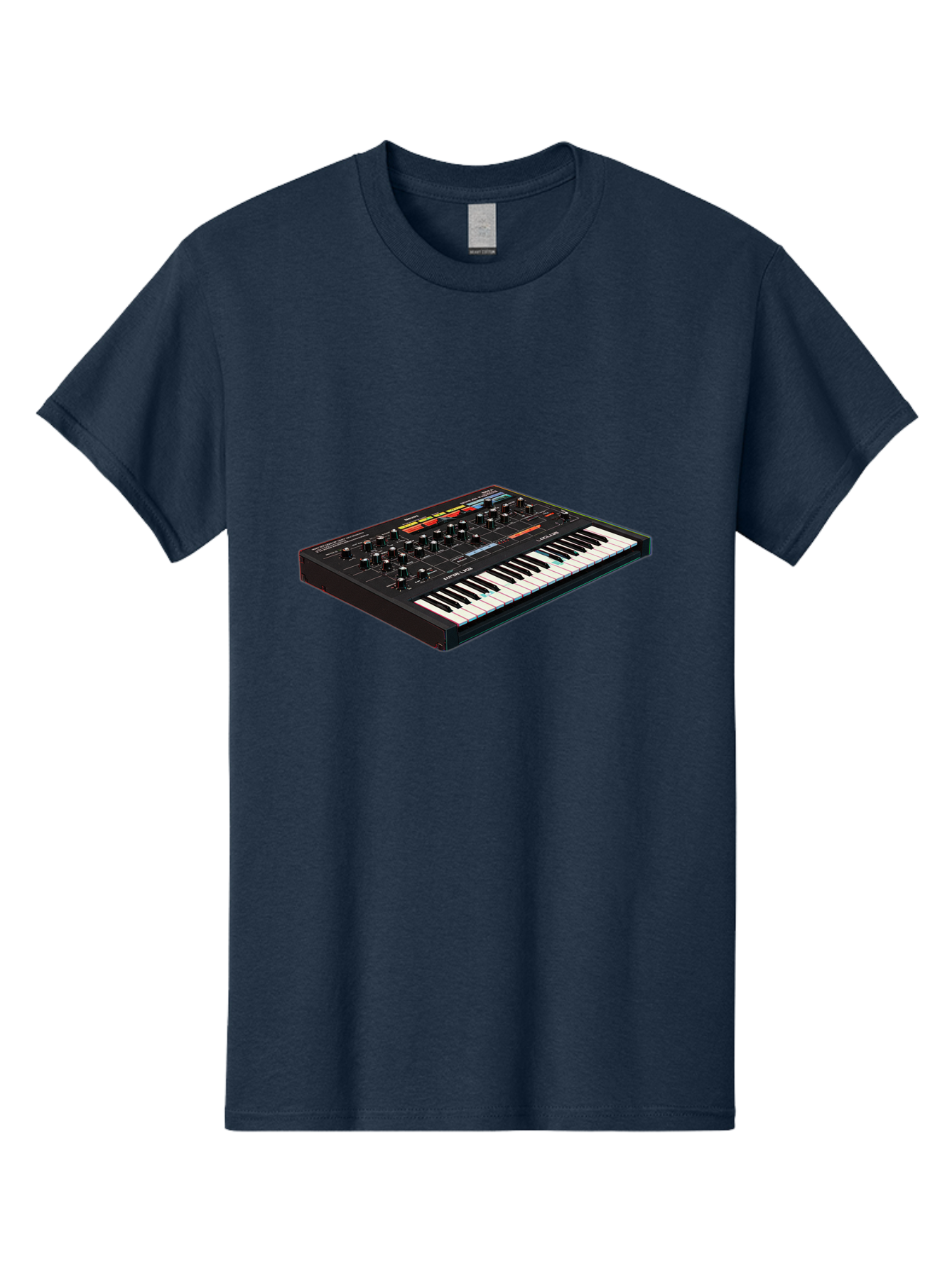 Korg-Minilogue-2 Men'S Graphic Tee, 100% Cotton, Comfortable Casual Summer Wear, Machine Washable, Synthesizer Keyboard, Music Production, Sound Design, Analog Synthesizer, Electronic Music, Musical Instrument, Korg Synthesizer, Baa905