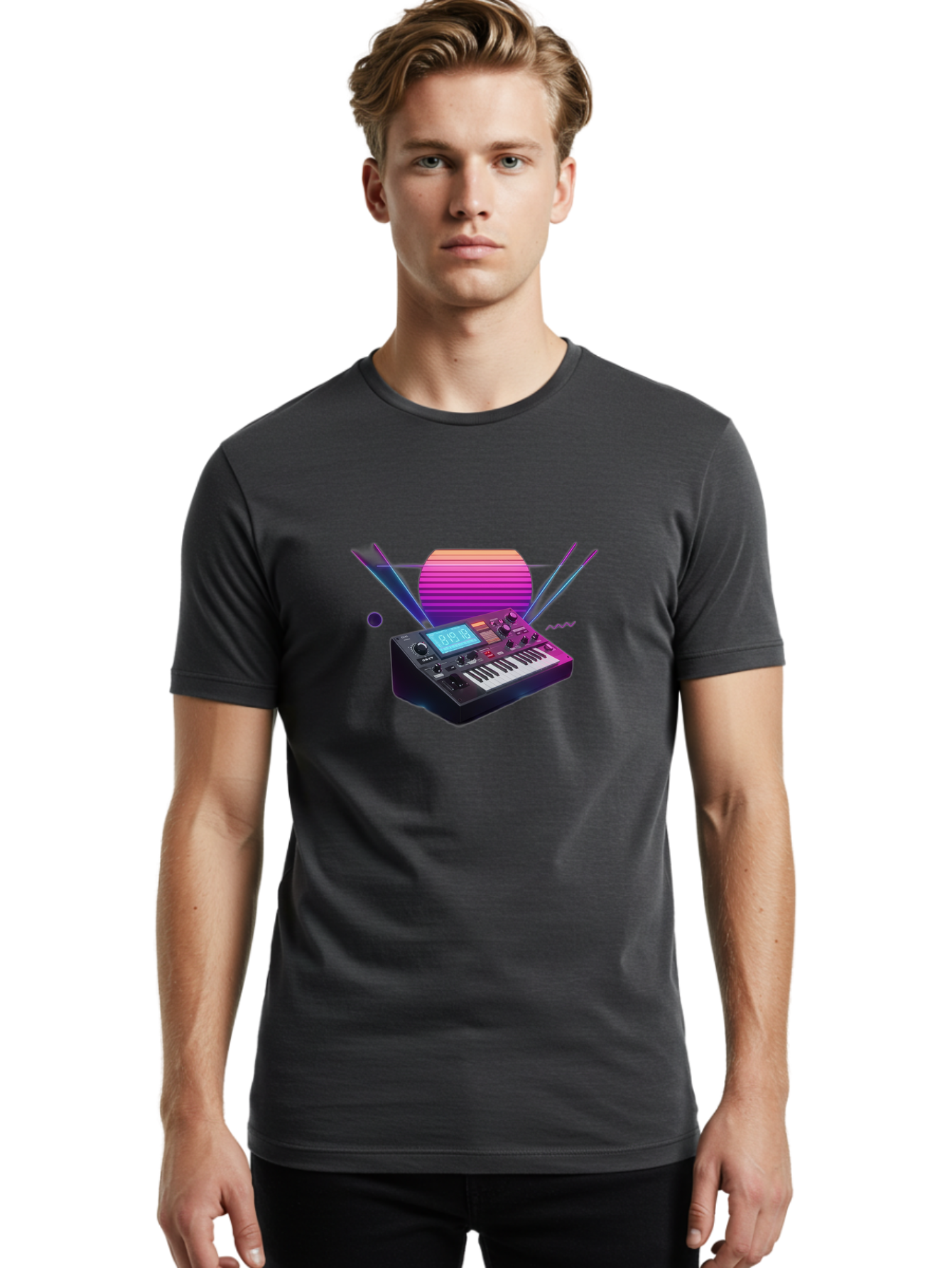 Korg-Minilogue Men'S Graphic Tee, 100% Cotton, Comfortable Casual Summer Wear, Machine Washable, Korg Minilogue Synthesizer, Music Production, Sound Design, Audio Equipment, Electronic Music, Synth, Musical Instrument, Music Gear, Baa907