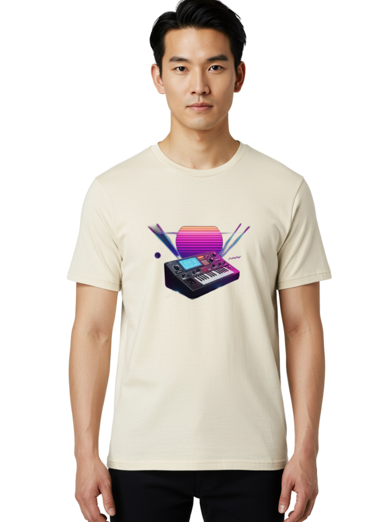 Korg-Minilogue Men'S Graphic Tee, 100% Cotton, Comfortable Casual Summer Wear, Machine Washable, Korg Minilogue Synthesizer, Music Production, Sound Design, Audio Equipment, Electronic Music, Synth, Musical Instrument, Music Gear, Baa907