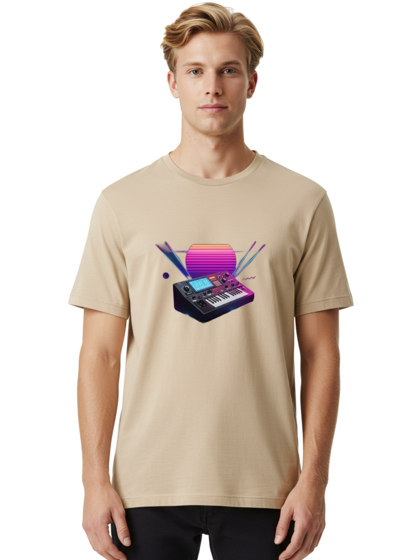 Korg-Minilogue Men'S Graphic Tee, 100% Cotton, Comfortable Casual Summer Wear, Machine Washable, Korg Minilogue Synthesizer, Music Production, Sound Design, Audio Equipment, Electronic Music, Synth, Musical Instrument, Music Gear, Baa907