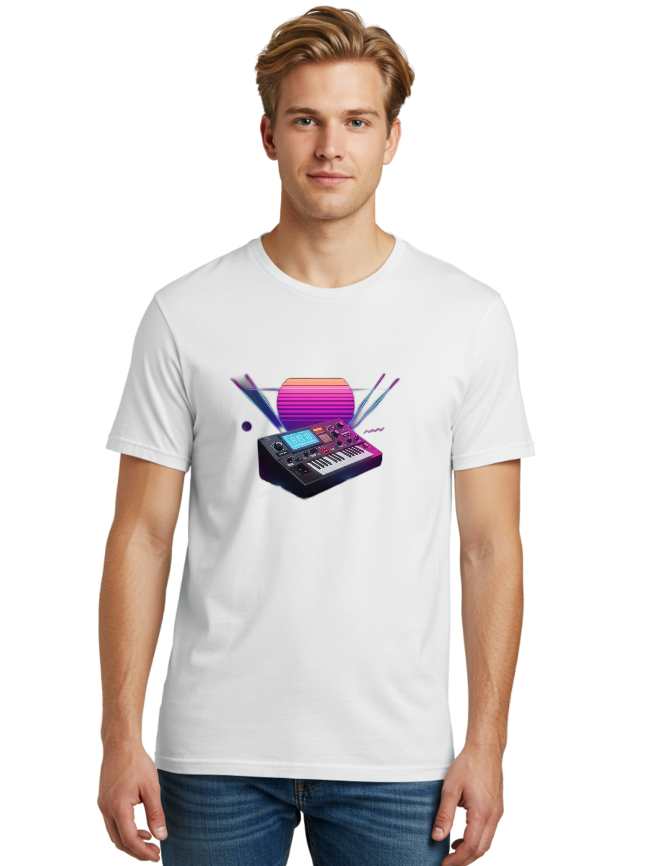 Korg-Minilogue Men'S Graphic Tee, 100% Cotton, Comfortable Casual Summer Wear, Machine Washable, Korg Minilogue Synthesizer, Music Production, Sound Design, Audio Equipment, Electronic Music, Synth, Musical Instrument, Music Gear, Baa907