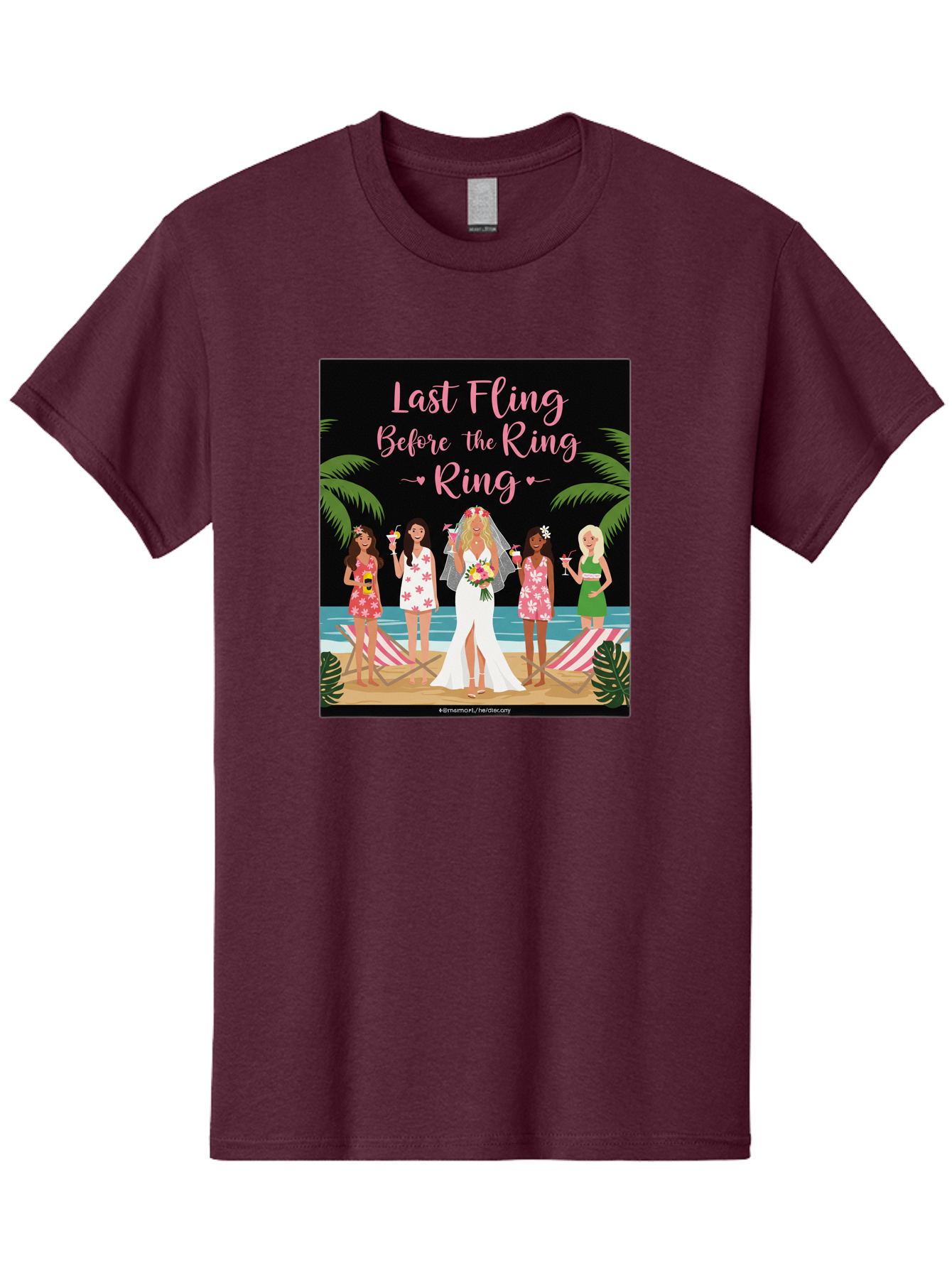 Last-Fling-Before-The-Ring Men'S Graphic Tee, 100% Cotton, Comfortable Casual Summer Wear, Machine Washable, Bride To Be, Bachelorette Party, Beach Vacation, Girls Trip, Tropical Getaway, Celebration, Hen Party, Wedding, Baa912