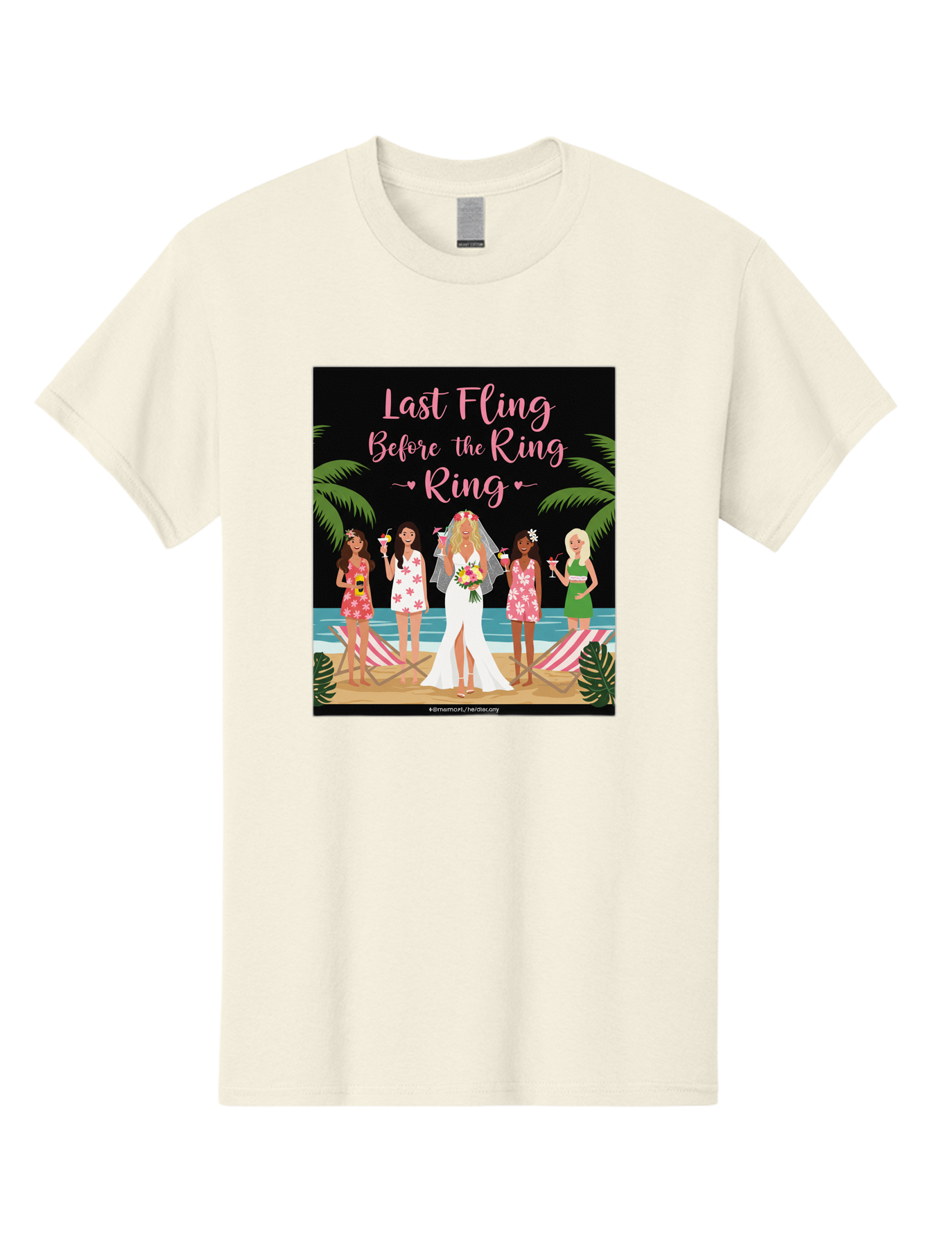 Last-Fling-Before-The-Ring Men'S Graphic Tee, 100% Cotton, Comfortable Casual Summer Wear, Machine Washable, Bride To Be, Bachelorette Party, Beach Vacation, Girls Trip, Tropical Getaway, Celebration, Hen Party, Wedding, Baa912