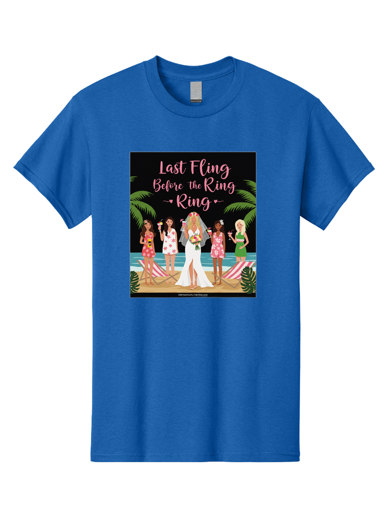 Last-Fling-Before-The-Ring Men'S Graphic Tee, 100% Cotton, Comfortable Casual Summer Wear, Machine Washable, Bride To Be, Bachelorette Party, Beach Vacation, Girls Trip, Tropical Getaway, Celebration, Hen Party, Wedding, Baa912