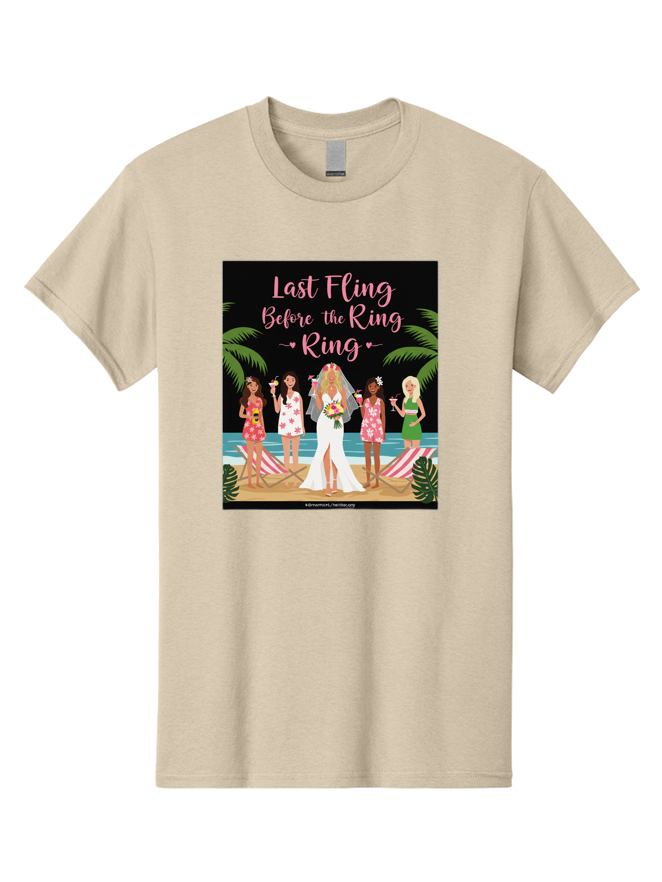 Last-Fling-Before-The-Ring Men'S Graphic Tee, 100% Cotton, Comfortable Casual Summer Wear, Machine Washable, Bride To Be, Bachelorette Party, Beach Vacation, Girls Trip, Tropical Getaway, Celebration, Hen Party, Wedding, Baa912