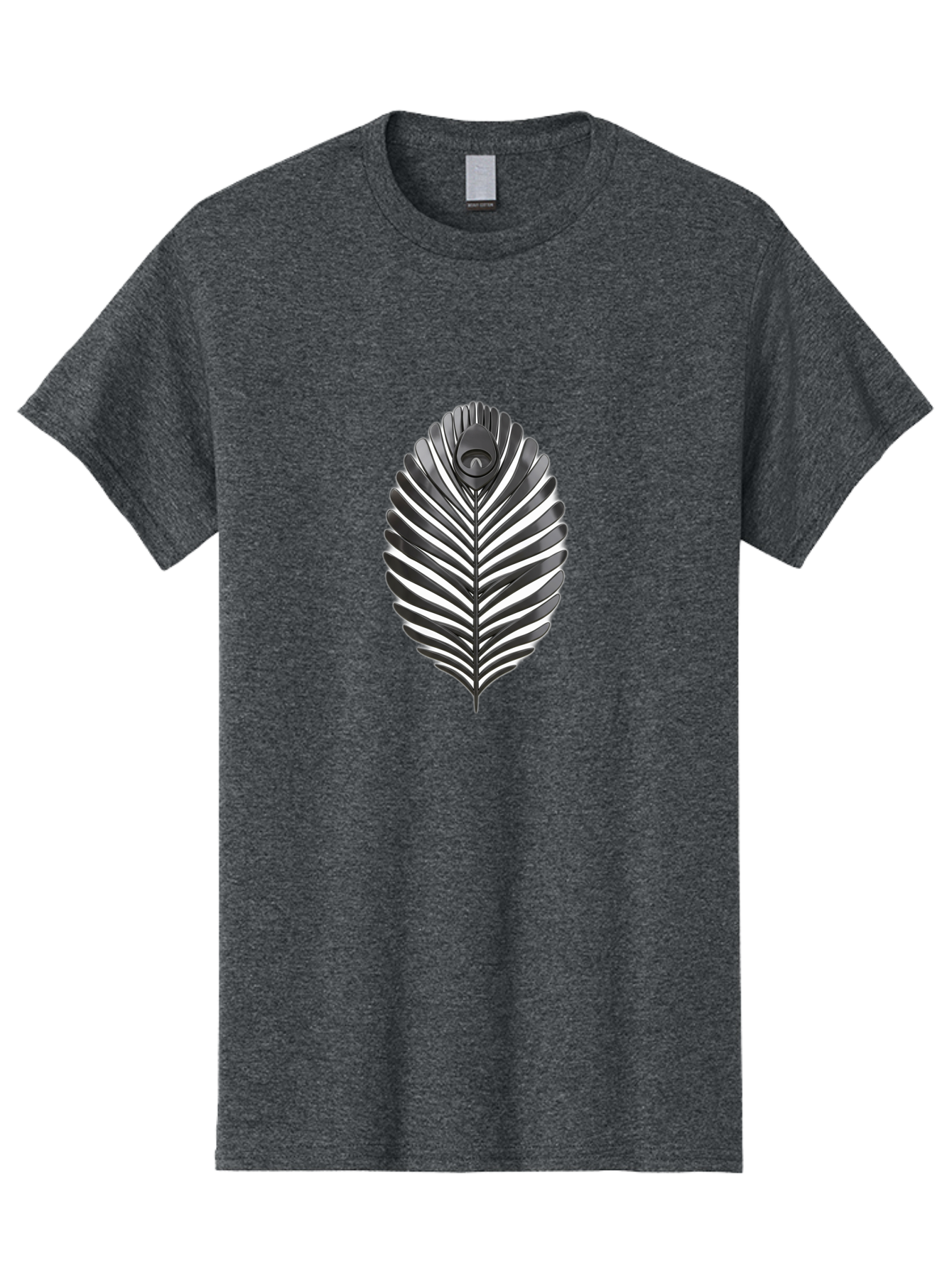 Leaf-Logo Men'S Graphic Tee, 100% Cotton, Comfortable Casual Summer Wear, Machine Washable, Leaf With Wings, Mythical Creature, Fantasy Art, Abstract Design, Nature-Inspired, Surrealism, Organic Shapes, Symbolic Representation Baa918