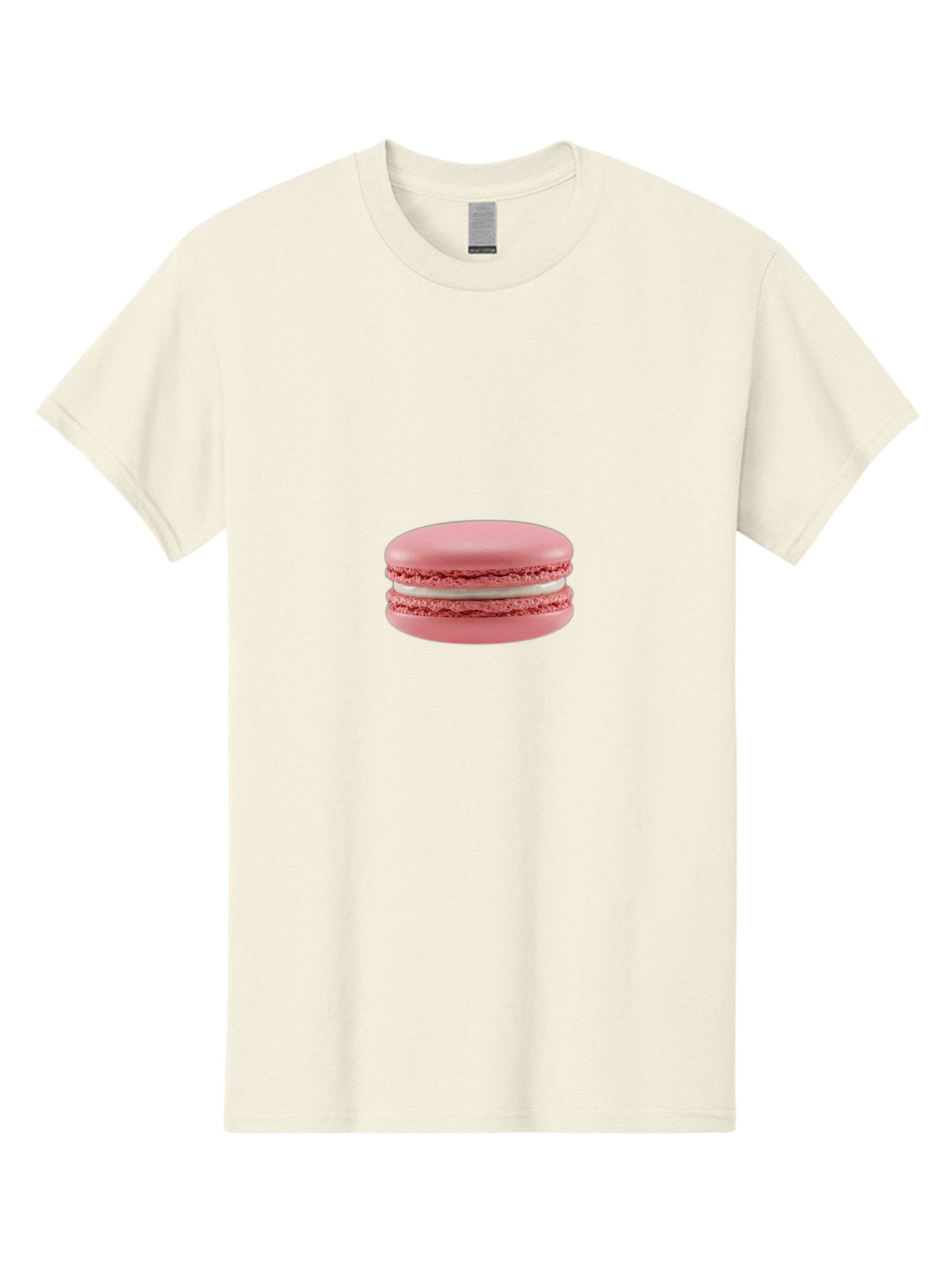 Macaron Men'S Graphic Tee, 100% Cotton, Comfortable Casual Summer Wear, Machine Washable, Pink Macaron, French Dessert, Sweet Treat, Meringue-Based Cookie, Creamy Filling, Delicate Texture, Pastel Colors, Bakery Delights, Sweet Indulgence, Baa942