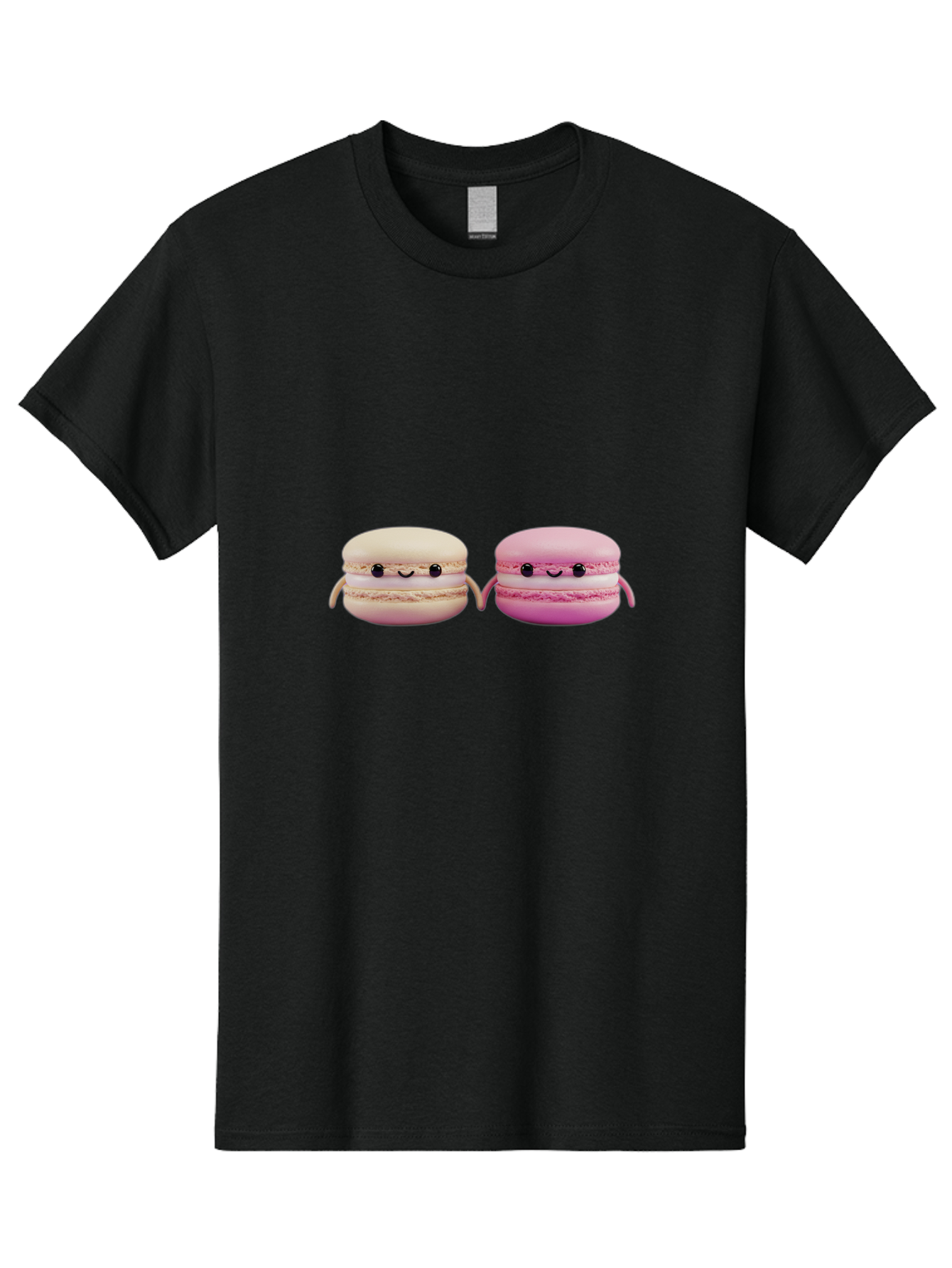 Macarons-5 Men'S Graphic Tee, 100% Cotton, Comfortable Casual Summer Wear, Machine Washable, Cute Macaron Characters, Pastel Colors, Soft Toys, Adorable Faces, Whimsical Design, Sweet Treats, Plush Friends, Kawaii Baa949