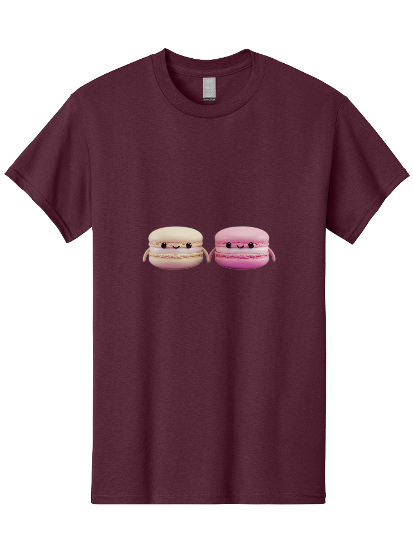 Macarons-5 Men'S Graphic Tee, 100% Cotton, Comfortable Casual Summer Wear, Machine Washable, Cute Macaron Characters, Pastel Colors, Soft Toys, Adorable Faces, Whimsical Design, Sweet Treats, Plush Friends, Kawaii Baa949