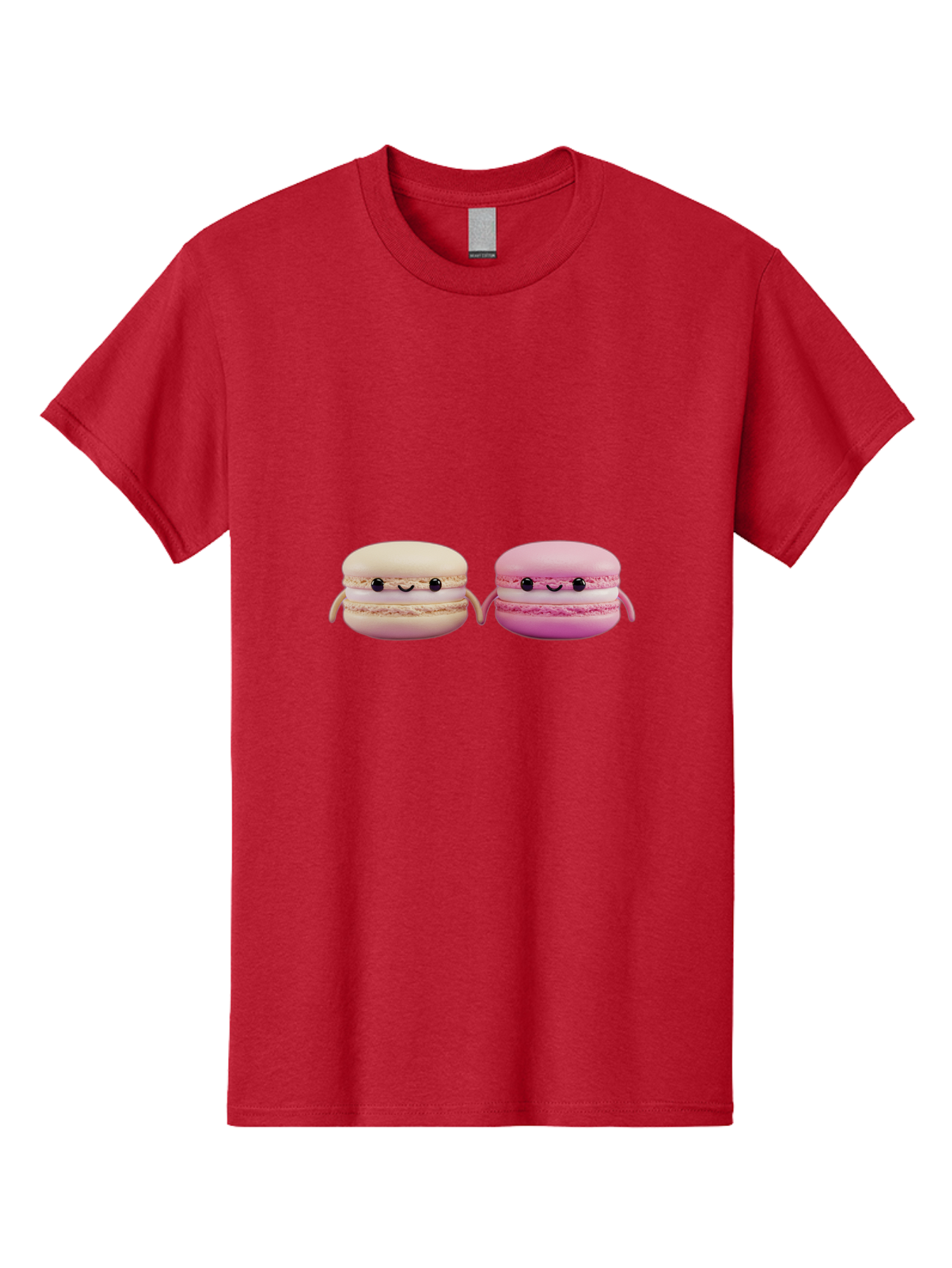 Macarons-5 Men'S Graphic Tee, 100% Cotton, Comfortable Casual Summer Wear, Machine Washable, Cute Macaron Characters, Pastel Colors, Soft Toys, Adorable Faces, Whimsical Design, Sweet Treats, Plush Friends, Kawaii Baa949