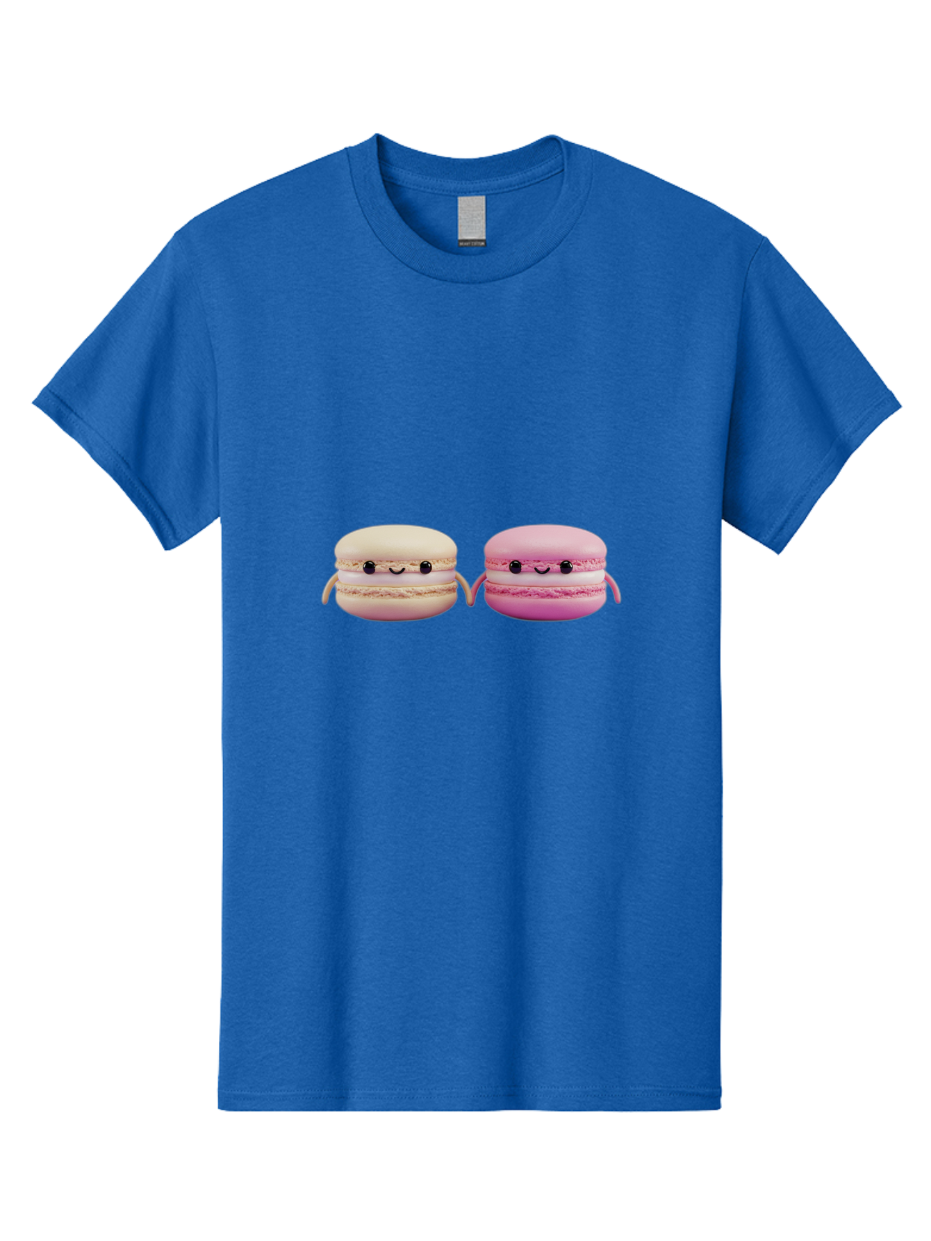 Macarons-5 Men'S Graphic Tee, 100% Cotton, Comfortable Casual Summer Wear, Machine Washable, Cute Macaron Characters, Pastel Colors, Soft Toys, Adorable Faces, Whimsical Design, Sweet Treats, Plush Friends, Kawaii Baa949