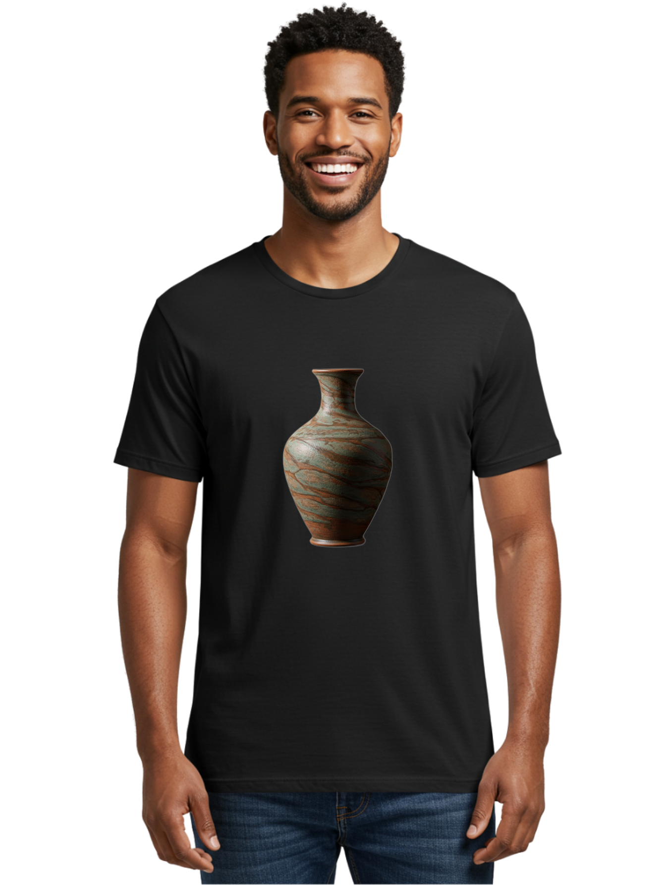 Marbled-Vase Men'S Graphic Tee, 100% Cotton, Comfortable Casual Summer Wear, Machine Washable, Marbled Vase, Decorative Vase, Elegant Design, Sophisticated Interior, Home Decor, Luxury Vase, Modern Art, Unique Pattern, Ornate Vase, Baa968