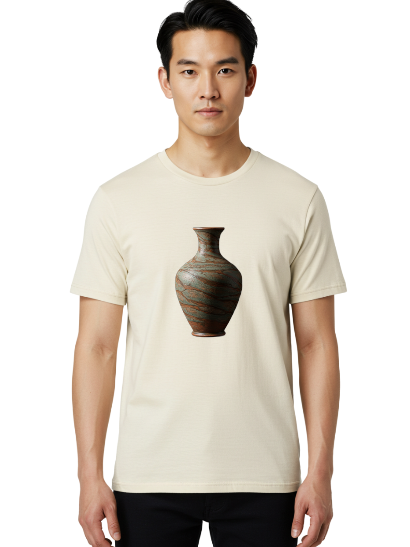 Marbled-Vase Men'S Graphic Tee, 100% Cotton, Comfortable Casual Summer Wear, Machine Washable, Marbled Vase, Decorative Vase, Elegant Design, Sophisticated Interior, Home Decor, Luxury Vase, Modern Art, Unique Pattern, Ornate Vase, Baa968