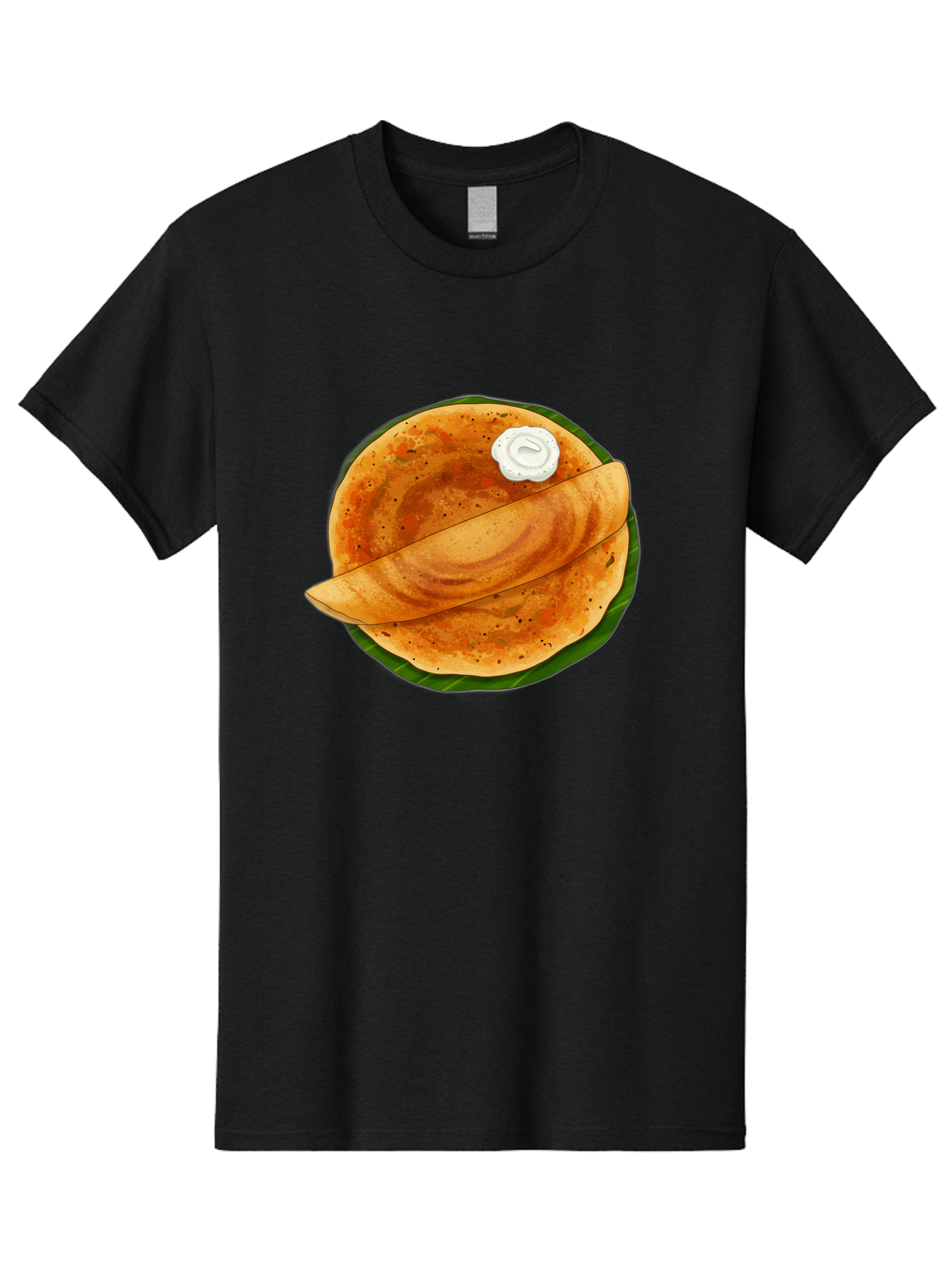 Masala-Dosa-10 Men'S Graphic Tee, 100% Cotton, Comfortable Casual Summer Wear, Machine Washable, South Indian Cuisine, Traditional Breakfast, Fermented Rice, Black Lentils, Crispy Dosa, Chutney, Savory Flavors, Indian Food, Dosa Recipe, Baa971