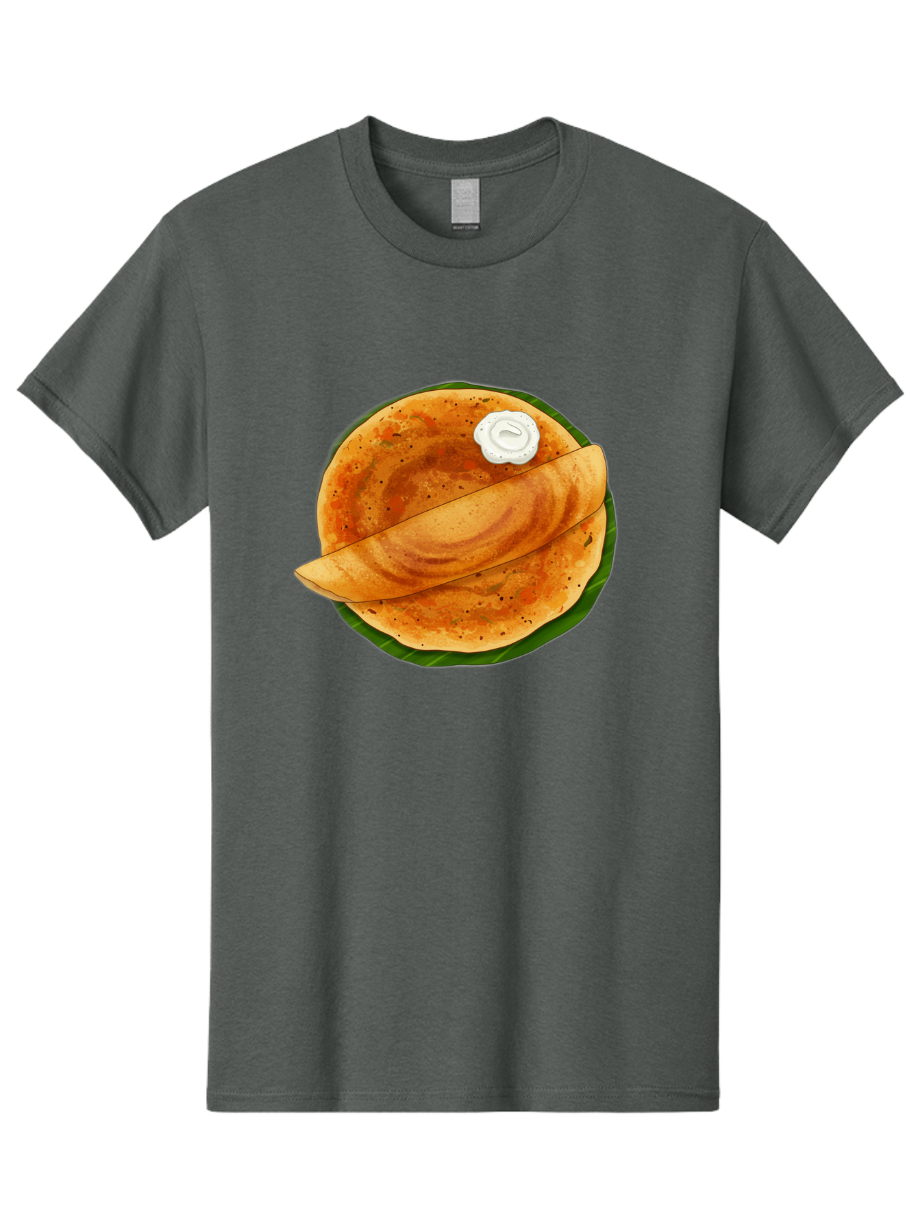 Masala-Dosa-10 Men'S Graphic Tee, 100% Cotton, Comfortable Casual Summer Wear, Machine Washable, South Indian Cuisine, Traditional Breakfast, Fermented Rice, Black Lentils, Crispy Dosa, Chutney, Savory Flavors, Indian Food, Dosa Recipe, Baa971