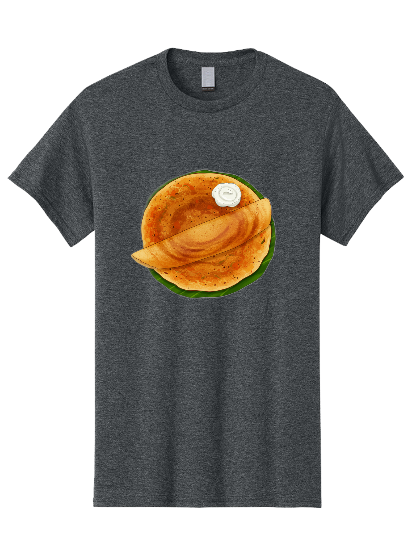 Masala-Dosa-10 Men'S Graphic Tee, 100% Cotton, Comfortable Casual Summer Wear, Machine Washable, South Indian Cuisine, Traditional Breakfast, Fermented Rice, Black Lentils, Crispy Dosa, Chutney, Savory Flavors, Indian Food, Dosa Recipe, Baa971