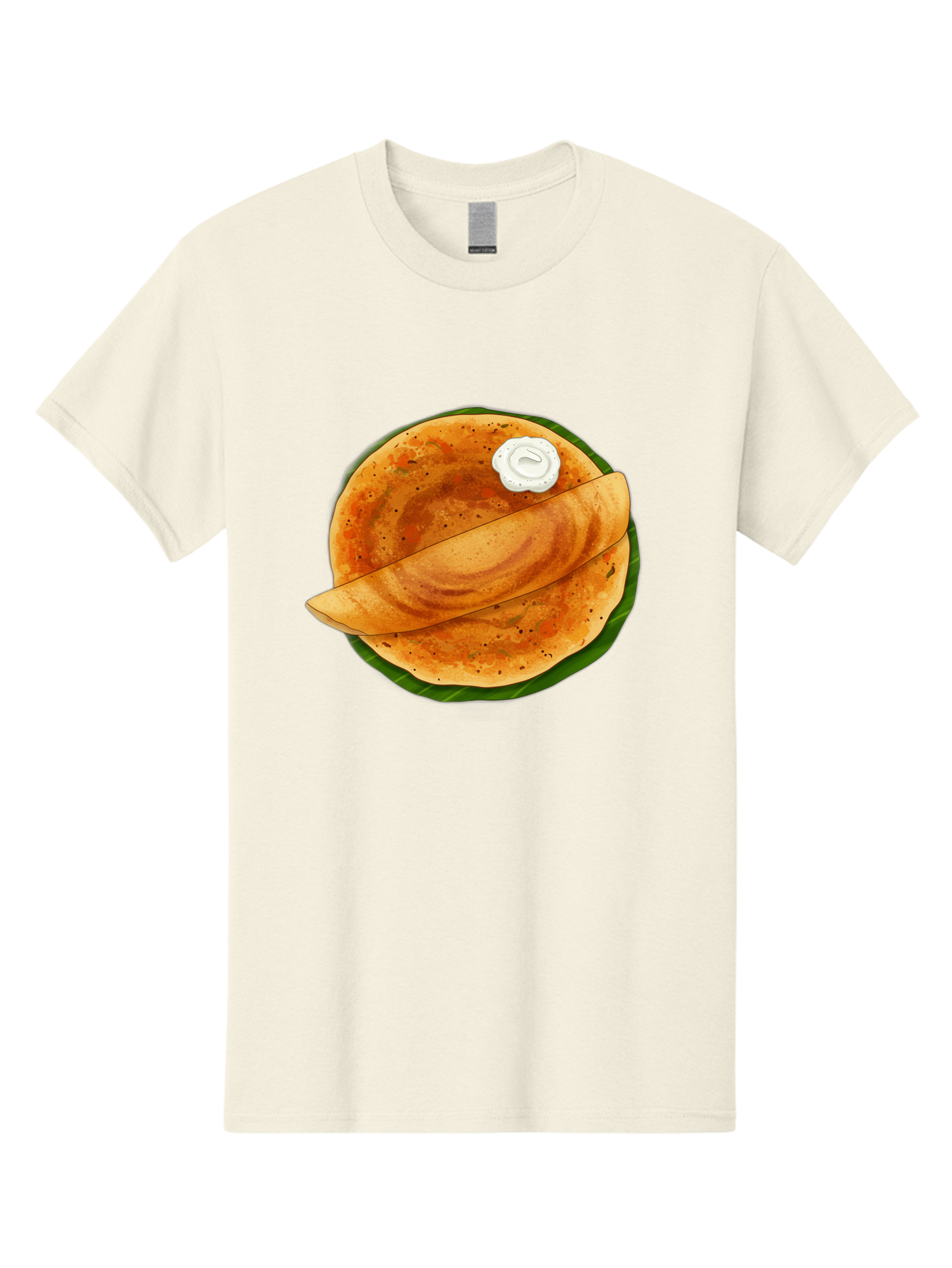 Masala-Dosa-10 Men'S Graphic Tee, 100% Cotton, Comfortable Casual Summer Wear, Machine Washable, South Indian Cuisine, Traditional Breakfast, Fermented Rice, Black Lentils, Crispy Dosa, Chutney, Savory Flavors, Indian Food, Dosa Recipe, Baa971