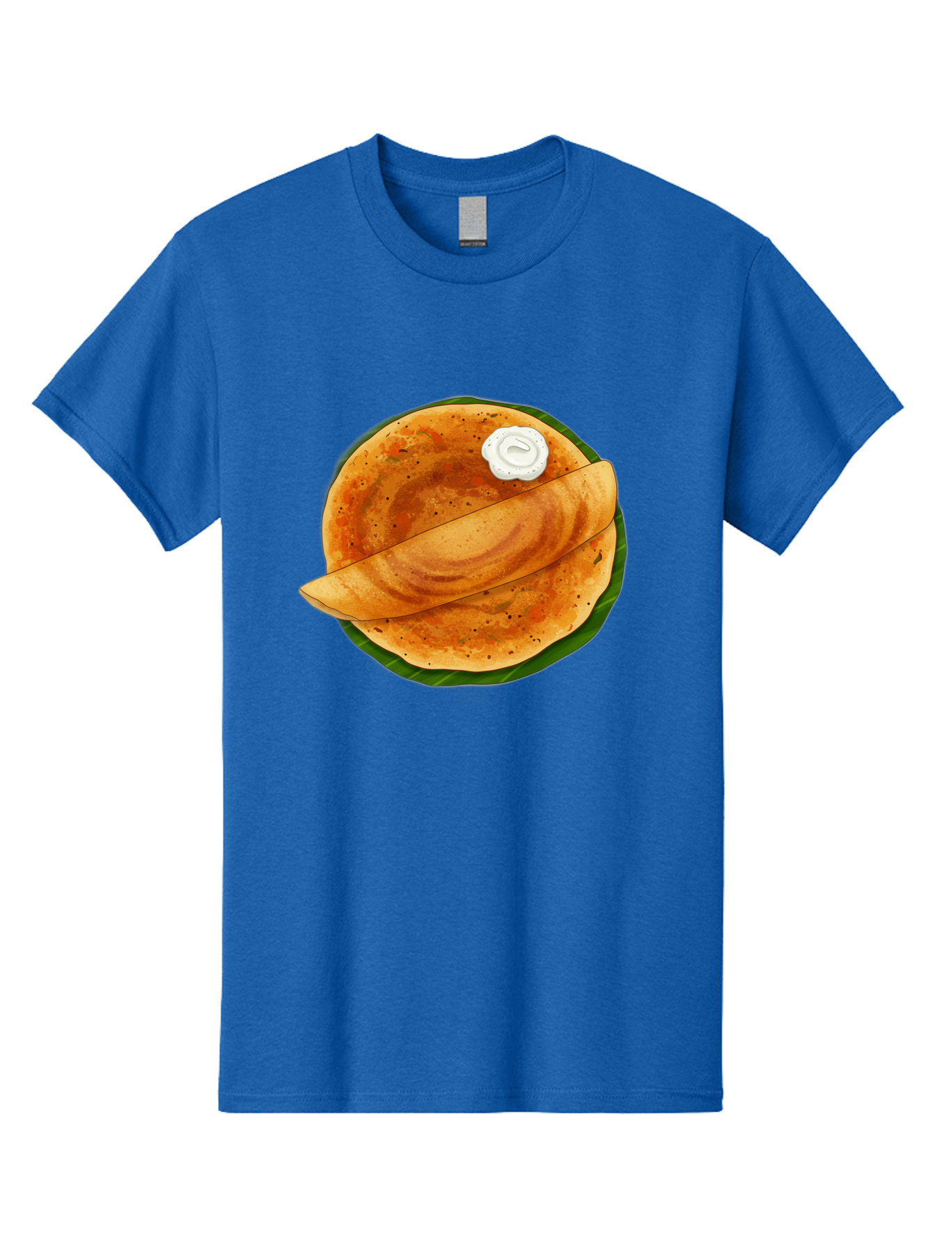 Masala-Dosa-10 Men'S Graphic Tee, 100% Cotton, Comfortable Casual Summer Wear, Machine Washable, South Indian Cuisine, Traditional Breakfast, Fermented Rice, Black Lentils, Crispy Dosa, Chutney, Savory Flavors, Indian Food, Dosa Recipe, Baa971