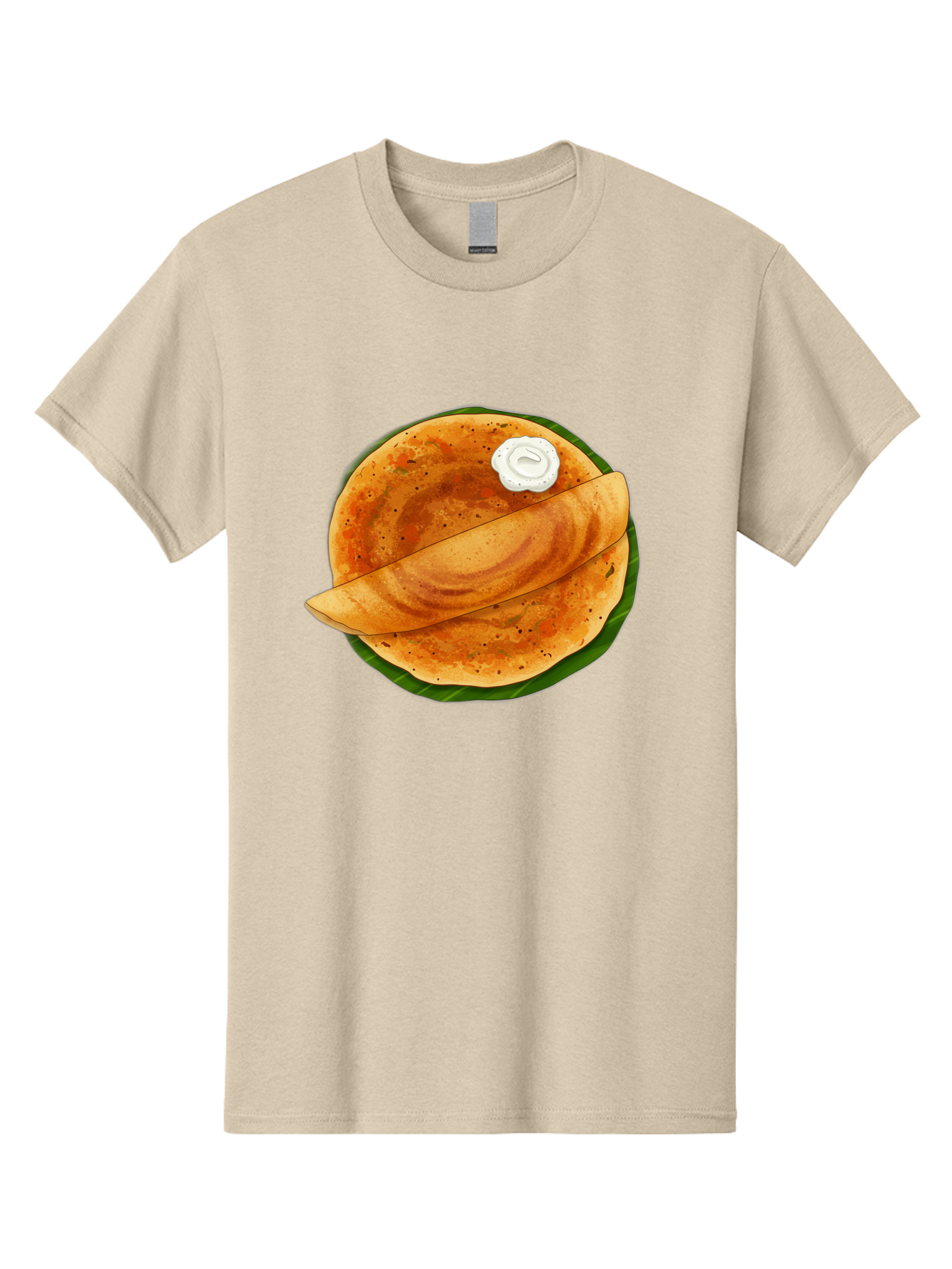 Masala-Dosa-10 Men'S Graphic Tee, 100% Cotton, Comfortable Casual Summer Wear, Machine Washable, South Indian Cuisine, Traditional Breakfast, Fermented Rice, Black Lentils, Crispy Dosa, Chutney, Savory Flavors, Indian Food, Dosa Recipe, Baa971