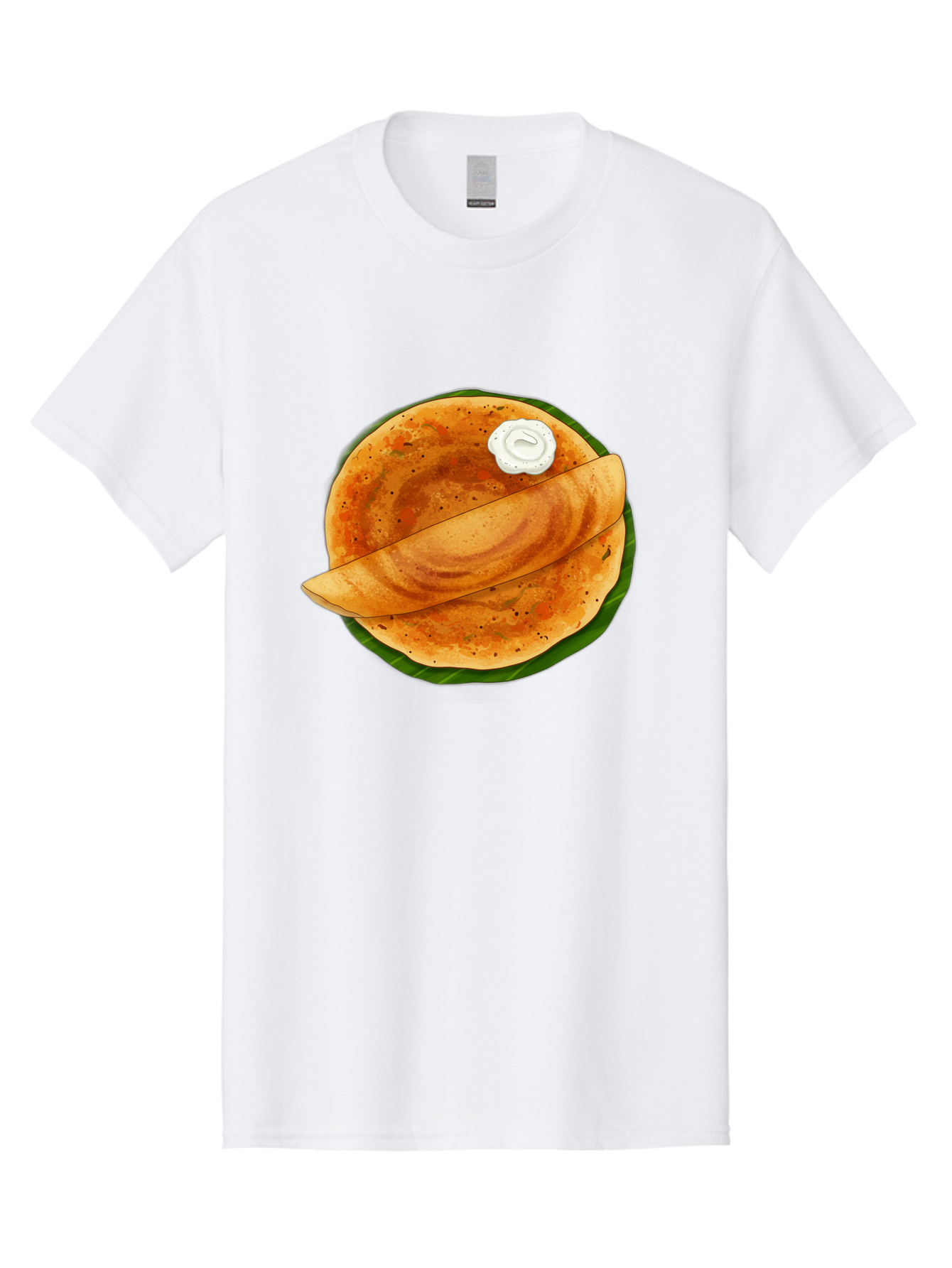 Masala-Dosa-10 Men'S Graphic Tee, 100% Cotton, Comfortable Casual Summer Wear, Machine Washable, South Indian Cuisine, Traditional Breakfast, Fermented Rice, Black Lentils, Crispy Dosa, Chutney, Savory Flavors, Indian Food, Dosa Recipe, Baa971