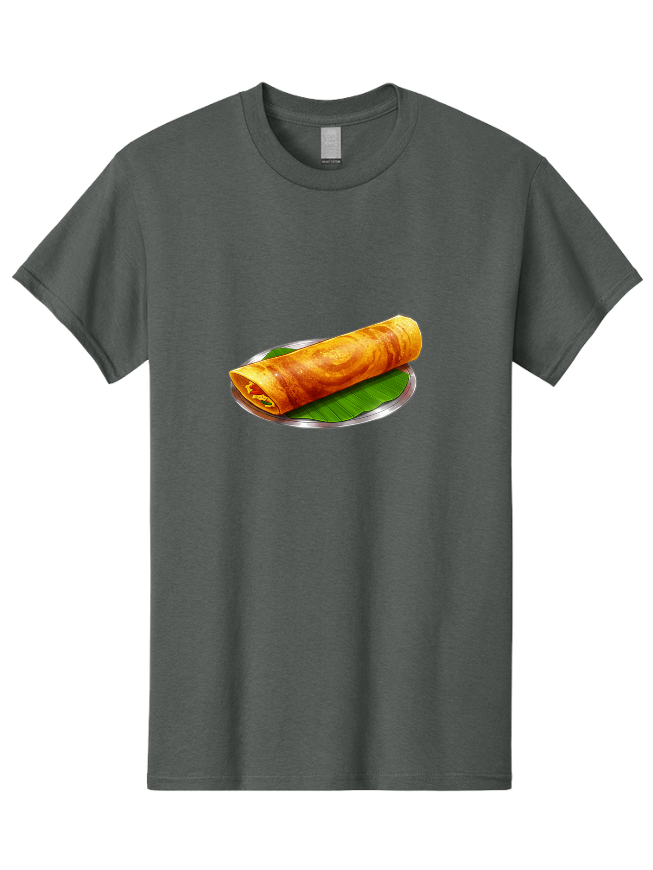 Masala-Dosa-15 Men'S Graphic Tee, 100% Cotton, Comfortable Casual Summer Wear, Machine Washable, Indian Cuisine, South Indian Food, Crispy Dosa, Masala Filling, Traditional Breakfast, Street Food, Savory Crepe, Dosa Recipe, Indian Flatbread Baa976
