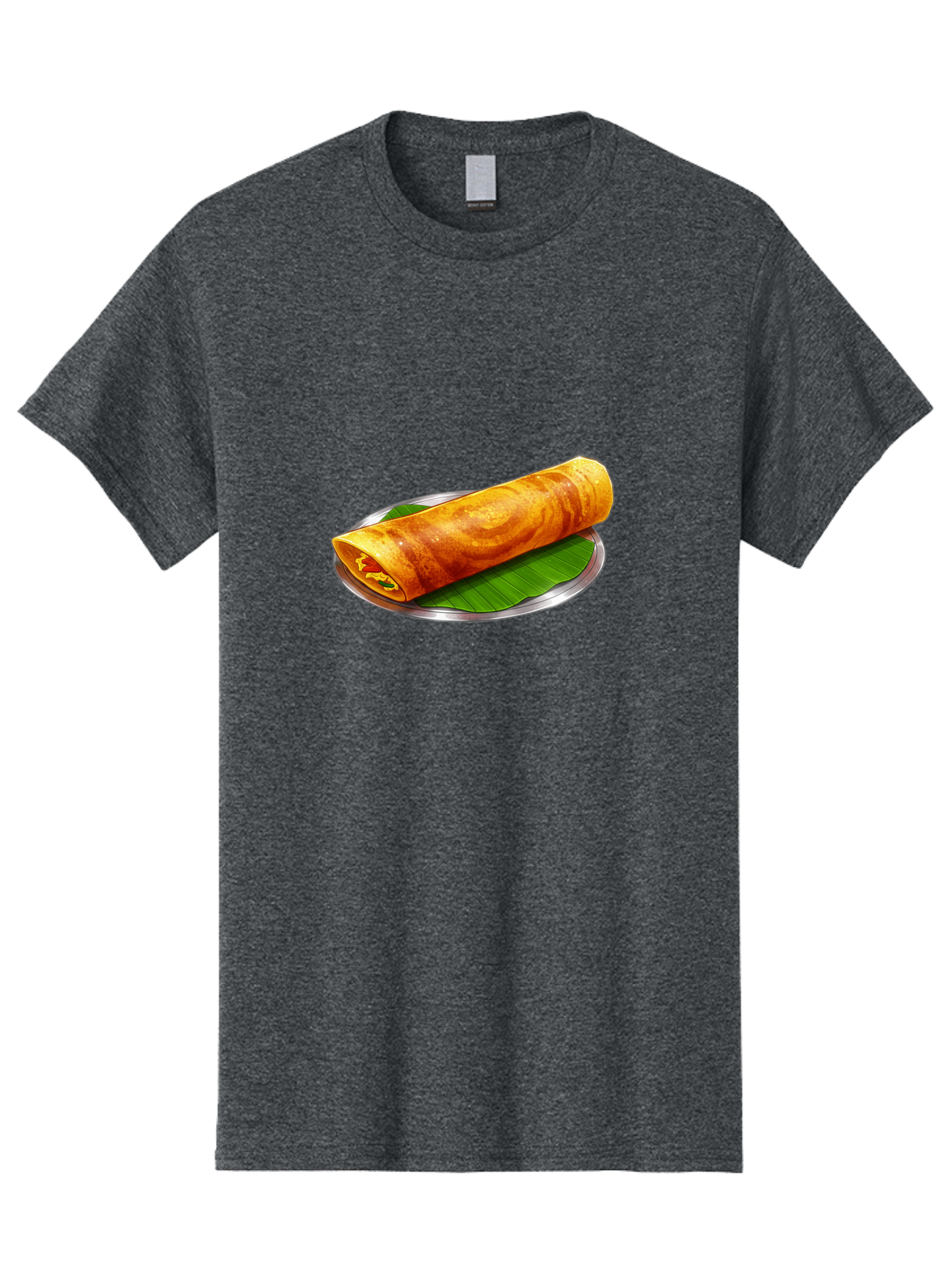Masala-Dosa-15 Men'S Graphic Tee, 100% Cotton, Comfortable Casual Summer Wear, Machine Washable, Indian Cuisine, South Indian Food, Crispy Dosa, Masala Filling, Traditional Breakfast, Street Food, Savory Crepe, Dosa Recipe, Indian Flatbread Baa976