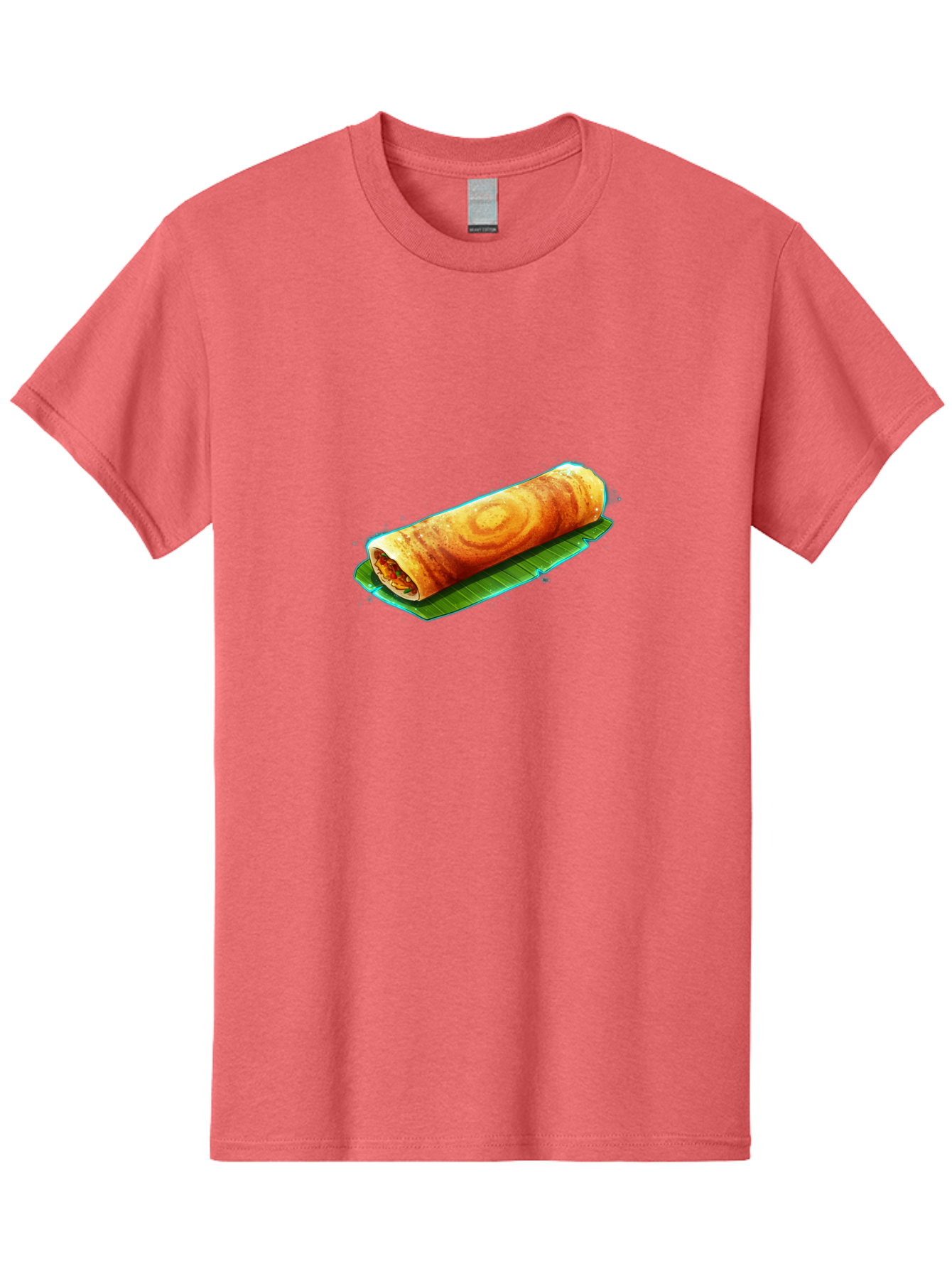 Masala-Dosa-16 Men'S Graphic Tee, 100% Cotton, Comfortable Casual Summer Wear, Machine Washable, South Indian Cuisine, Traditional Breakfast, Masala Dosa, Savory Crepe, Fermented Rice, Crispy Texture, Delicious Food, Indian Street Food Baa977