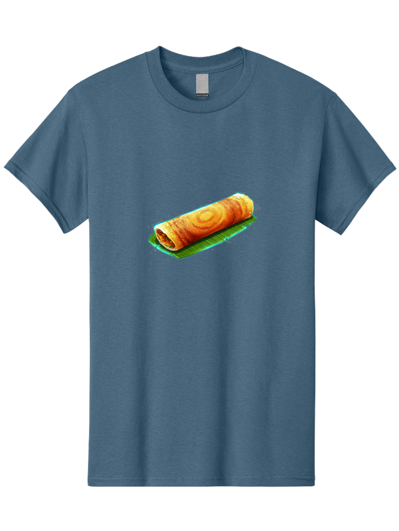 Masala-Dosa-16 Men'S Graphic Tee, 100% Cotton, Comfortable Casual Summer Wear, Machine Washable, South Indian Cuisine, Traditional Breakfast, Masala Dosa, Savory Crepe, Fermented Rice, Crispy Texture, Delicious Food, Indian Street Food Baa977