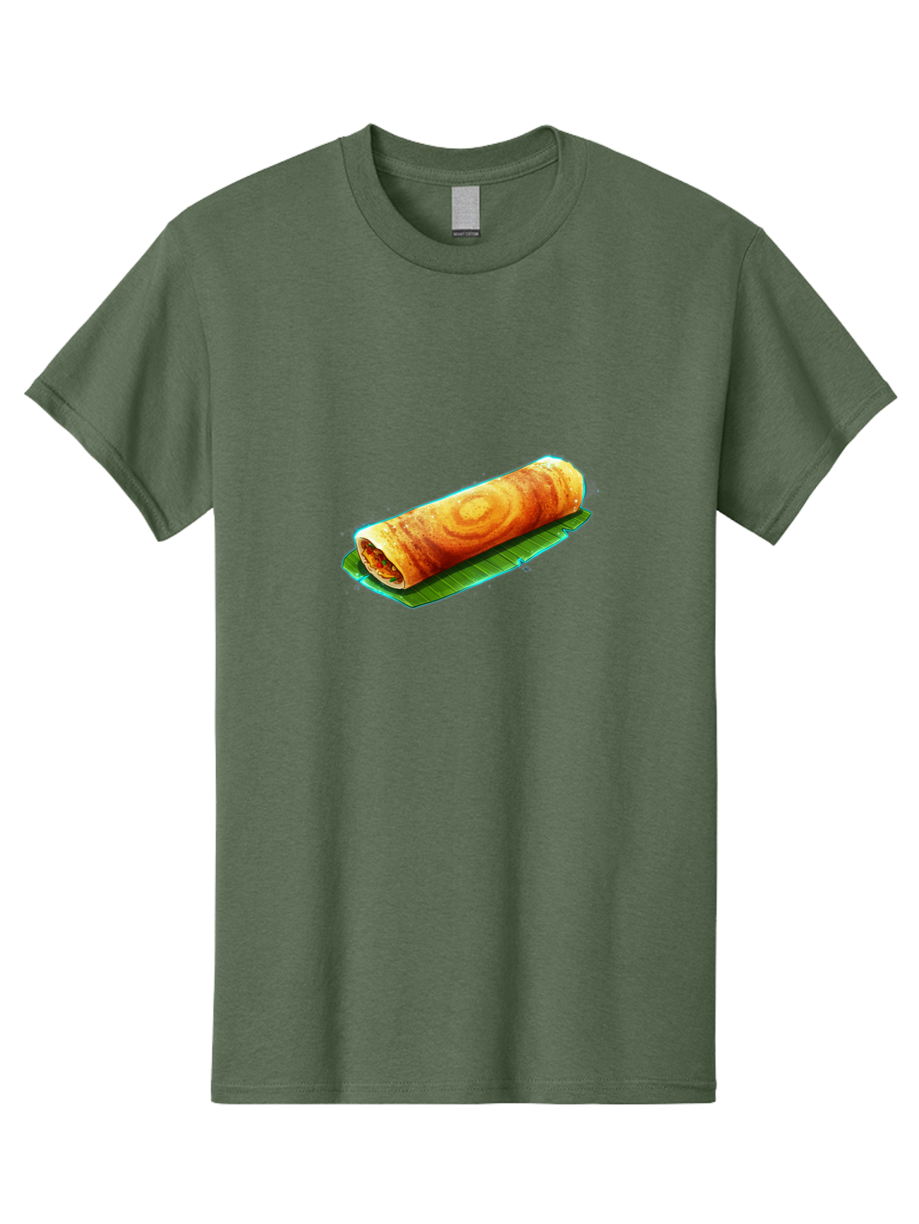 Masala-Dosa-16 Men'S Graphic Tee, 100% Cotton, Comfortable Casual Summer Wear, Machine Washable, South Indian Cuisine, Traditional Breakfast, Masala Dosa, Savory Crepe, Fermented Rice, Crispy Texture, Delicious Food, Indian Street Food Baa977