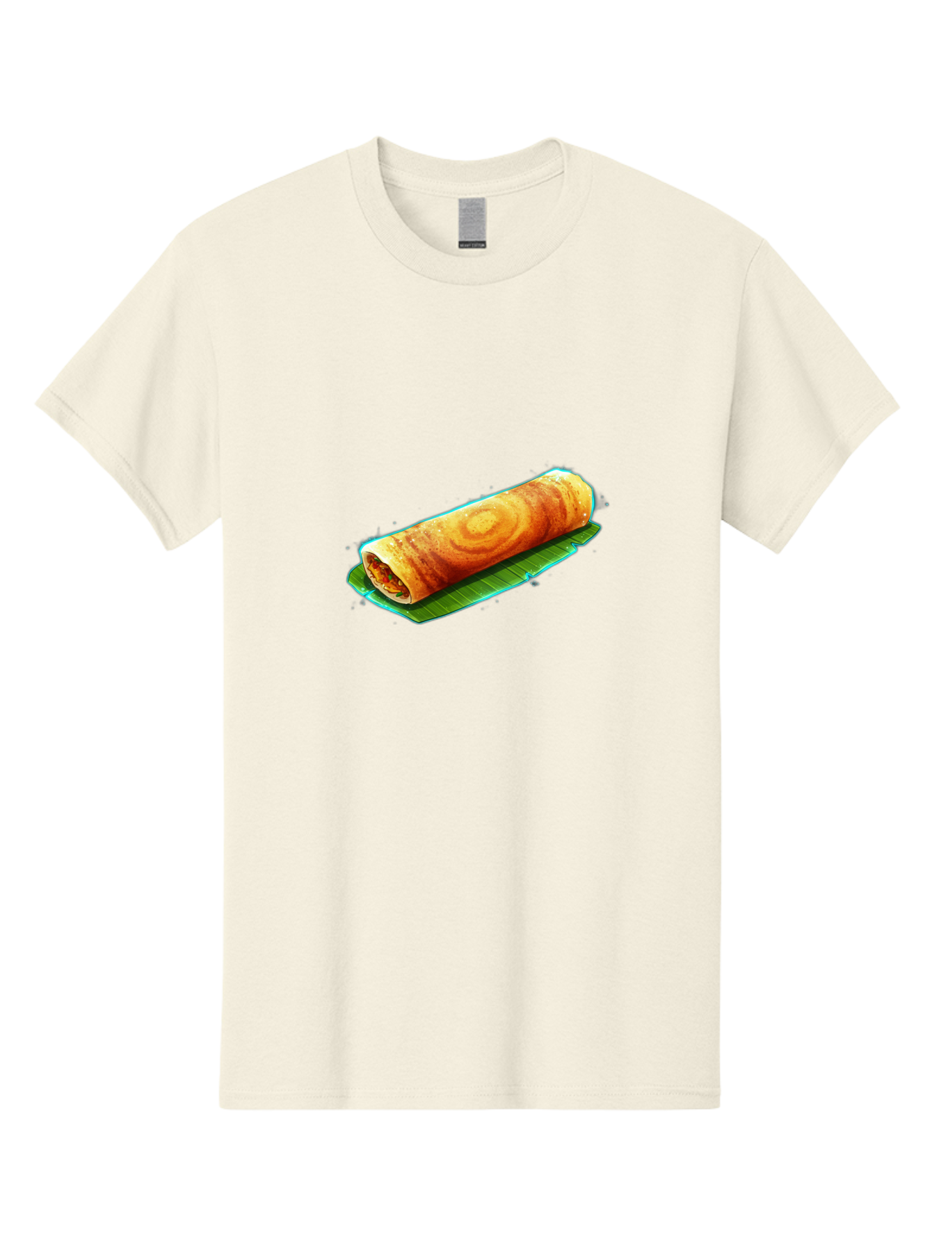 Masala-Dosa-16 Men'S Graphic Tee, 100% Cotton, Comfortable Casual Summer Wear, Machine Washable, South Indian Cuisine, Traditional Breakfast, Masala Dosa, Savory Crepe, Fermented Rice, Crispy Texture, Delicious Food, Indian Street Food Baa977