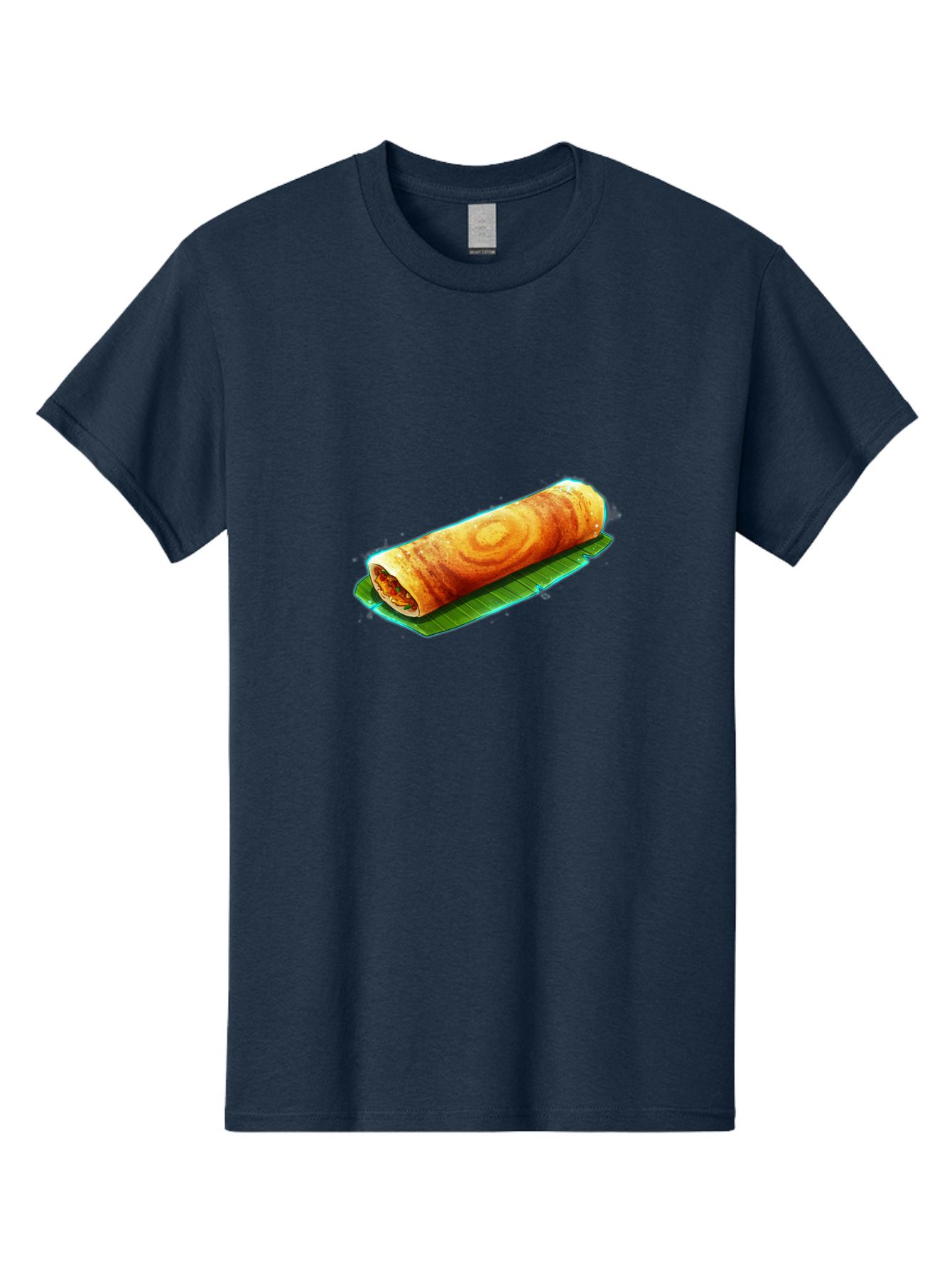 Masala-Dosa-16 Men'S Graphic Tee, 100% Cotton, Comfortable Casual Summer Wear, Machine Washable, South Indian Cuisine, Traditional Breakfast, Masala Dosa, Savory Crepe, Fermented Rice, Crispy Texture, Delicious Food, Indian Street Food Baa977