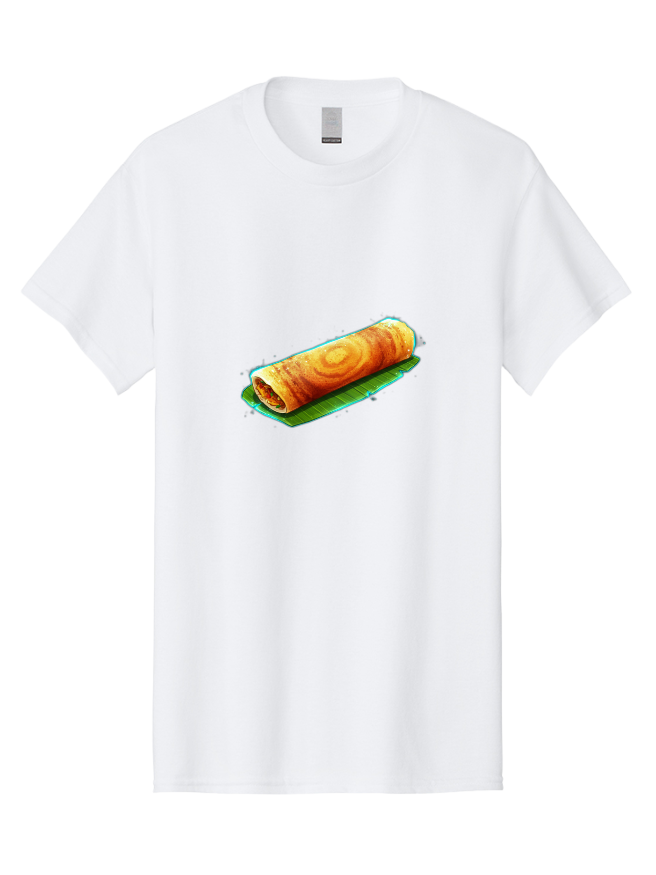 Masala-Dosa-16 Men'S Graphic Tee, 100% Cotton, Comfortable Casual Summer Wear, Machine Washable, South Indian Cuisine, Traditional Breakfast, Masala Dosa, Savory Crepe, Fermented Rice, Crispy Texture, Delicious Food, Indian Street Food Baa977