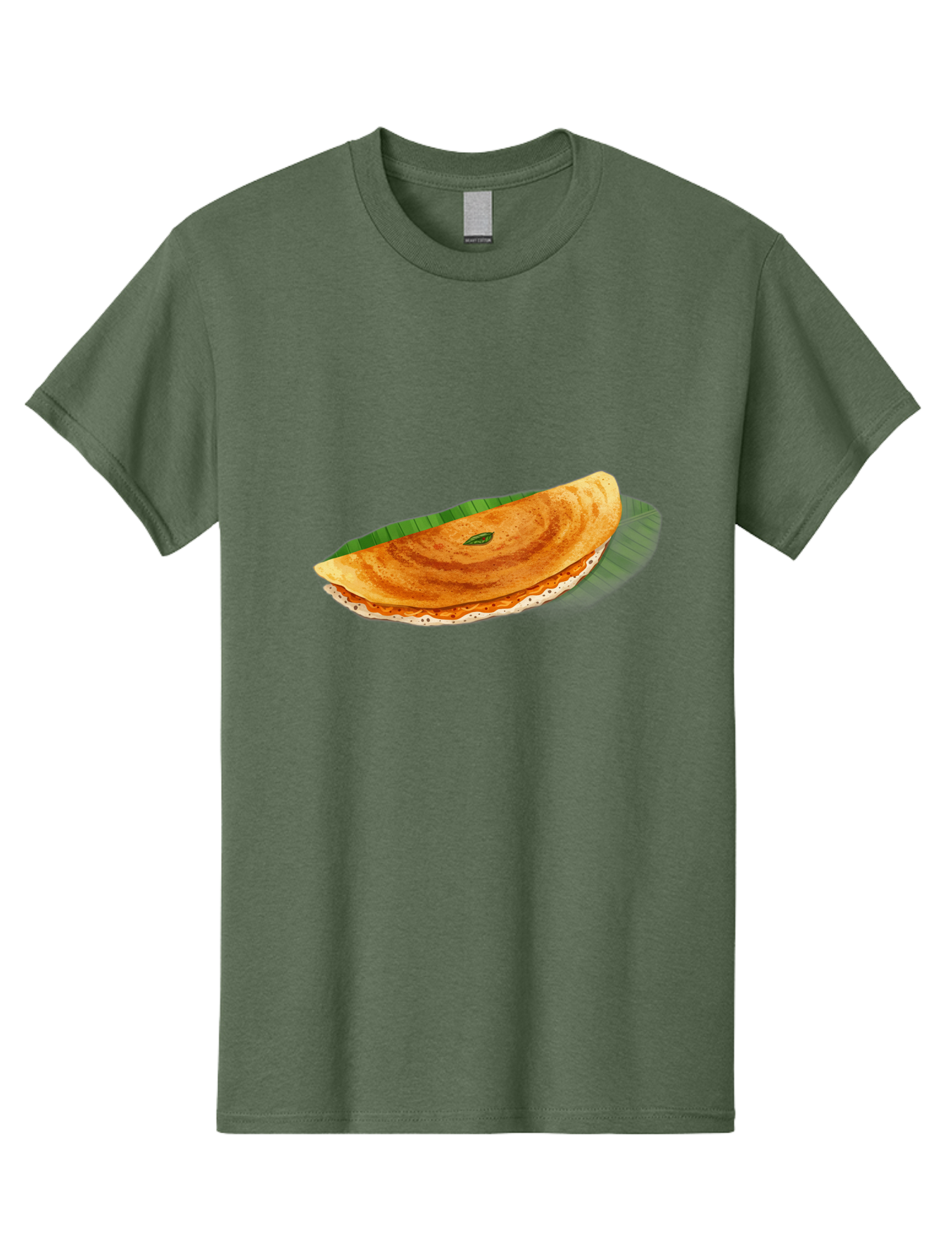Masala-Dosa-3 Men'S Graphic Tee, 100% Cotton, Comfortable Casual Summer Wear, Machine Washable, South Indian Cuisine, Traditional Breakfast, Masala Dosa, Crispy Crepe, Savory Filling, Spicy Potato, Fermented Rice, Lentil Batter, Baa981