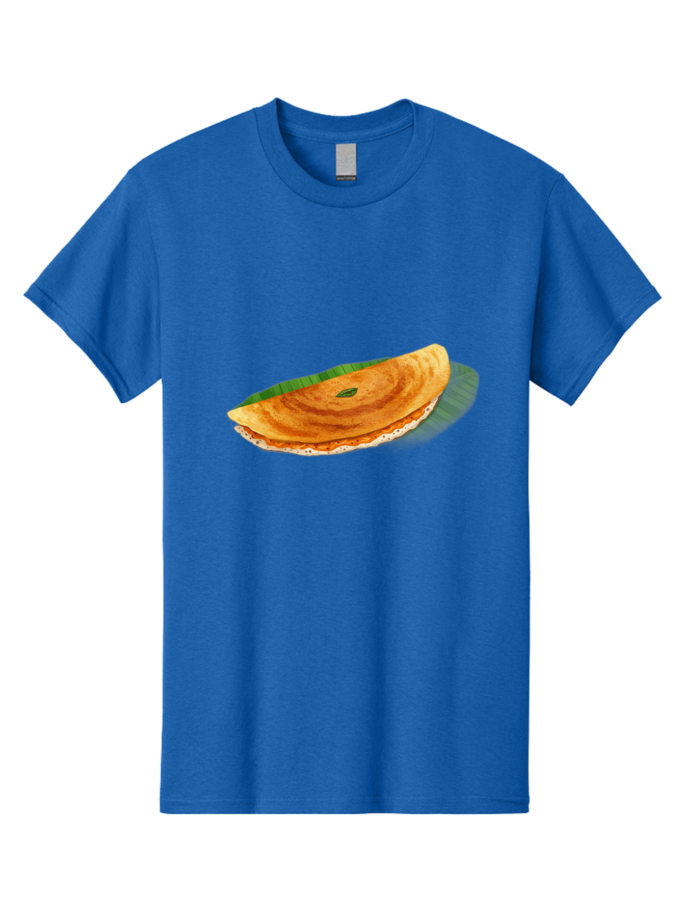Masala-Dosa-3 Men'S Graphic Tee, 100% Cotton, Comfortable Casual Summer Wear, Machine Washable, South Indian Cuisine, Traditional Breakfast, Masala Dosa, Crispy Crepe, Savory Filling, Spicy Potato, Fermented Rice, Lentil Batter, Baa981