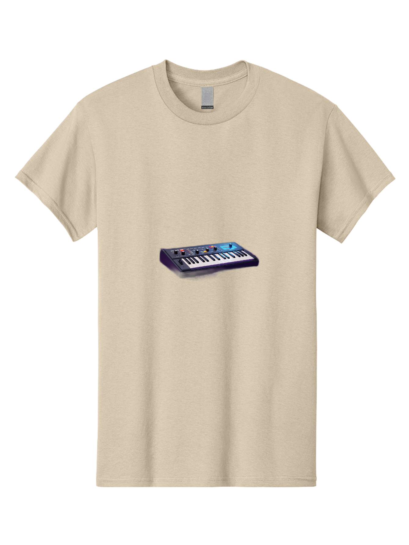 Midi-Keyboard-Controller Men'S Graphic Tee, 100% Cotton, Comfortable Casual Summer Wear, Machine Washable, Midi Keyboard, Music Production, Electronic Music, Synthesizer, Sound Design, Music Equipment, Audio Interface, Studio Gear Bab006