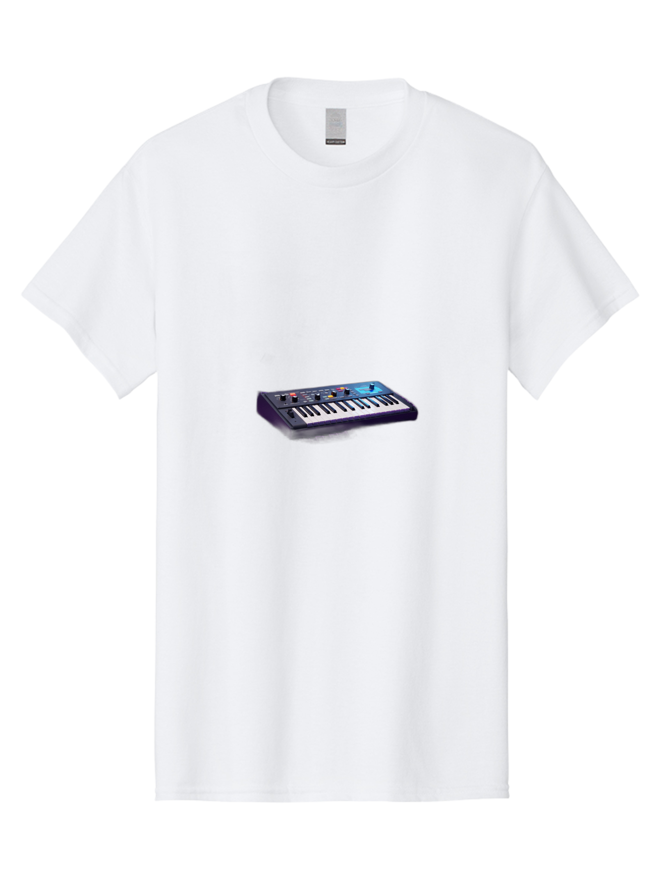 Midi-Keyboard-Controller Men'S Graphic Tee, 100% Cotton, Comfortable Casual Summer Wear, Machine Washable, Midi Keyboard, Music Production, Electronic Music, Synthesizer, Sound Design, Music Equipment, Audio Interface, Studio Gear Bab006